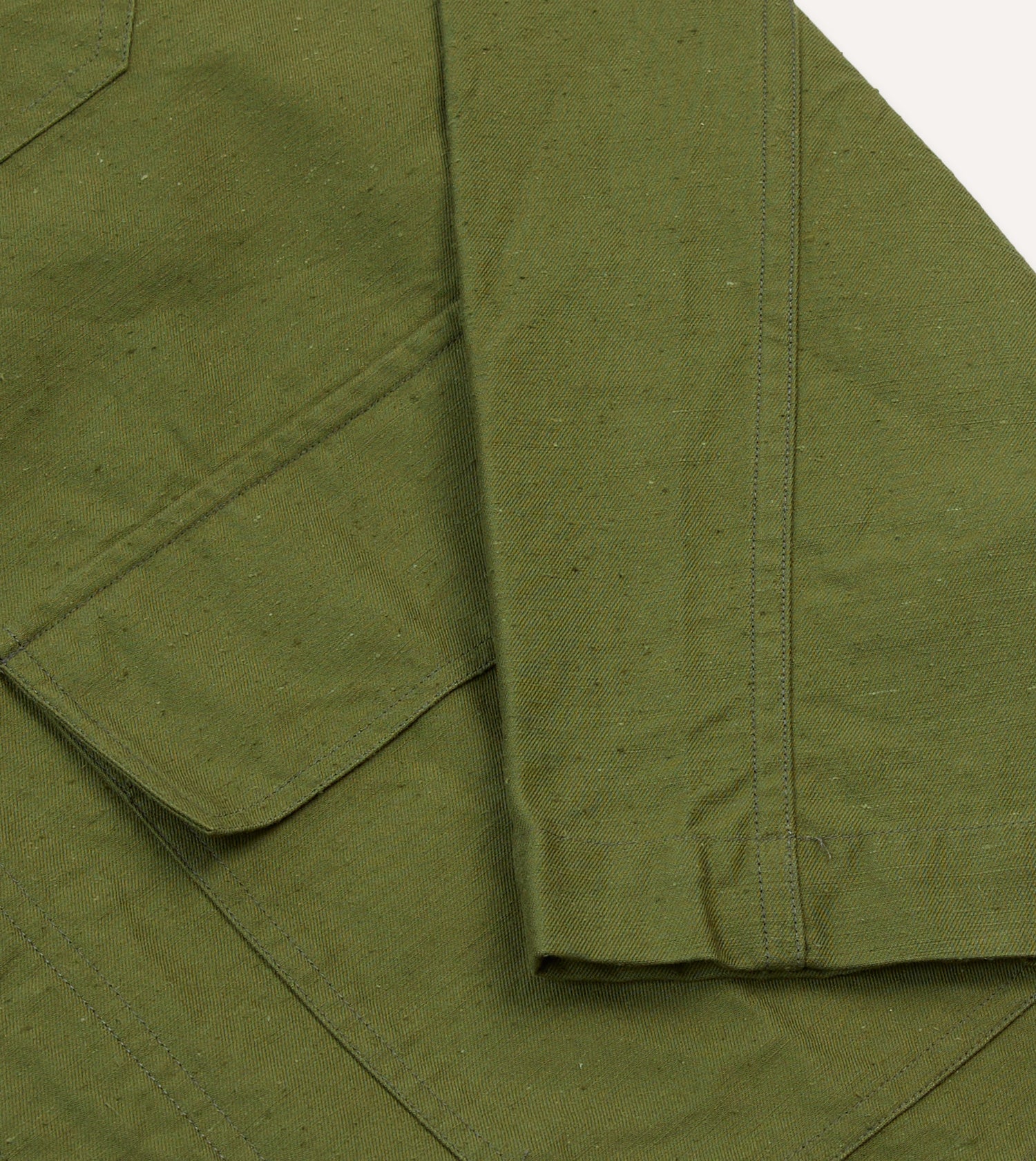 Olive Cotton Overshirt