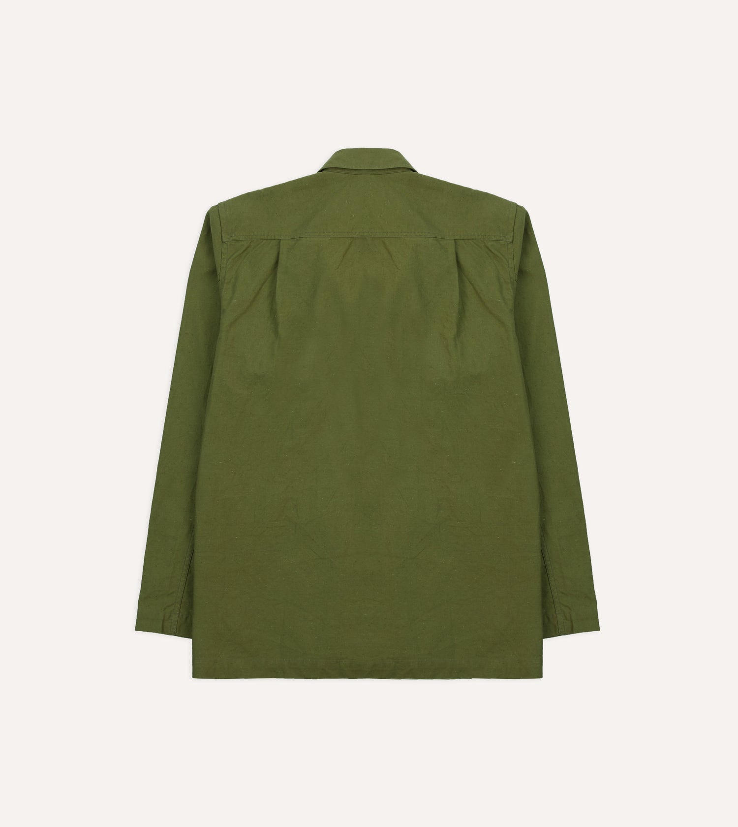 Olive Cotton Overshirt