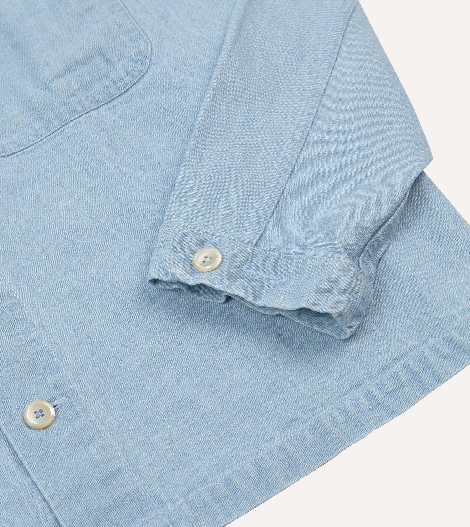 Bleach Wash Denim Field Shirt