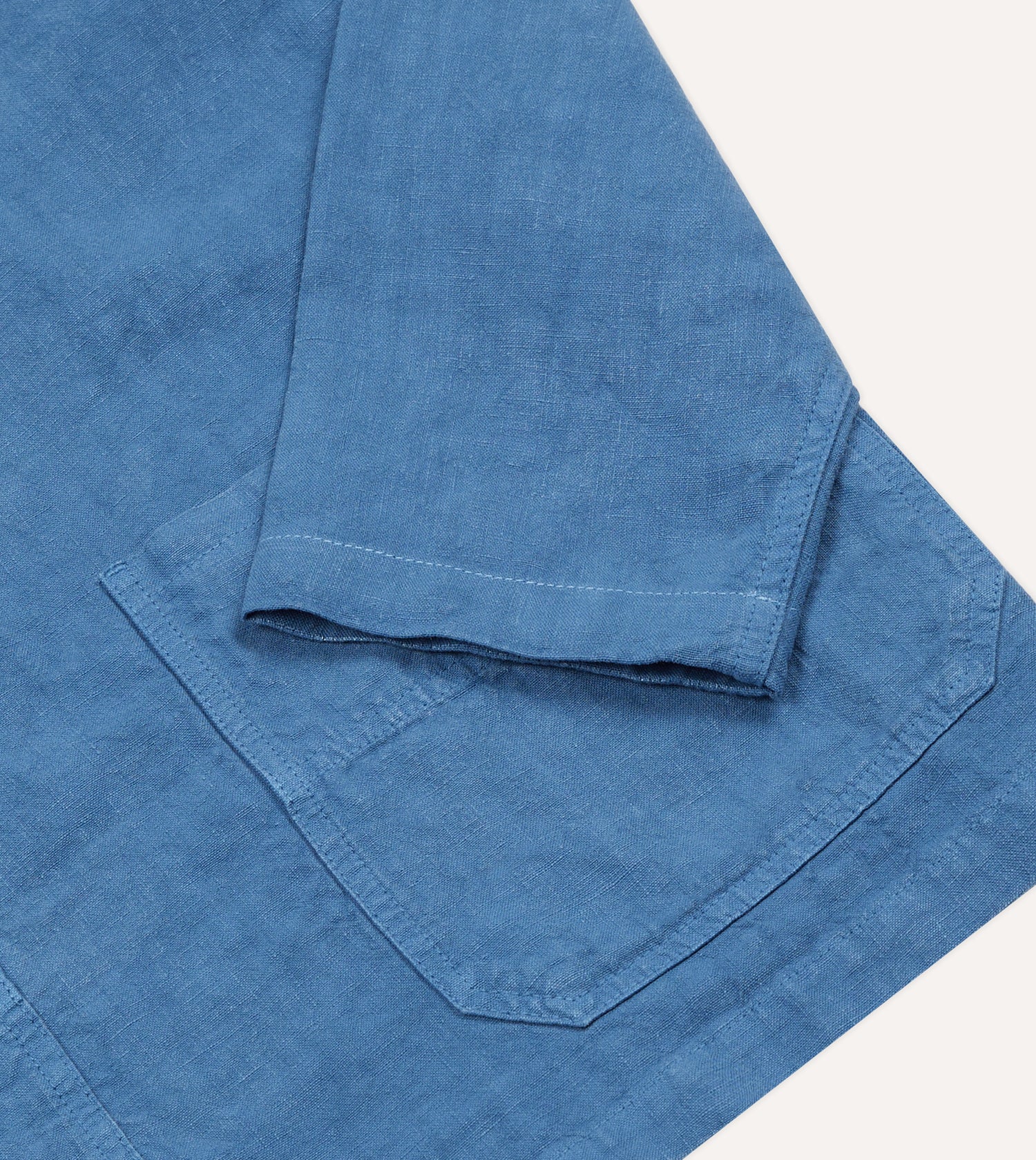 Blue Linen Smock