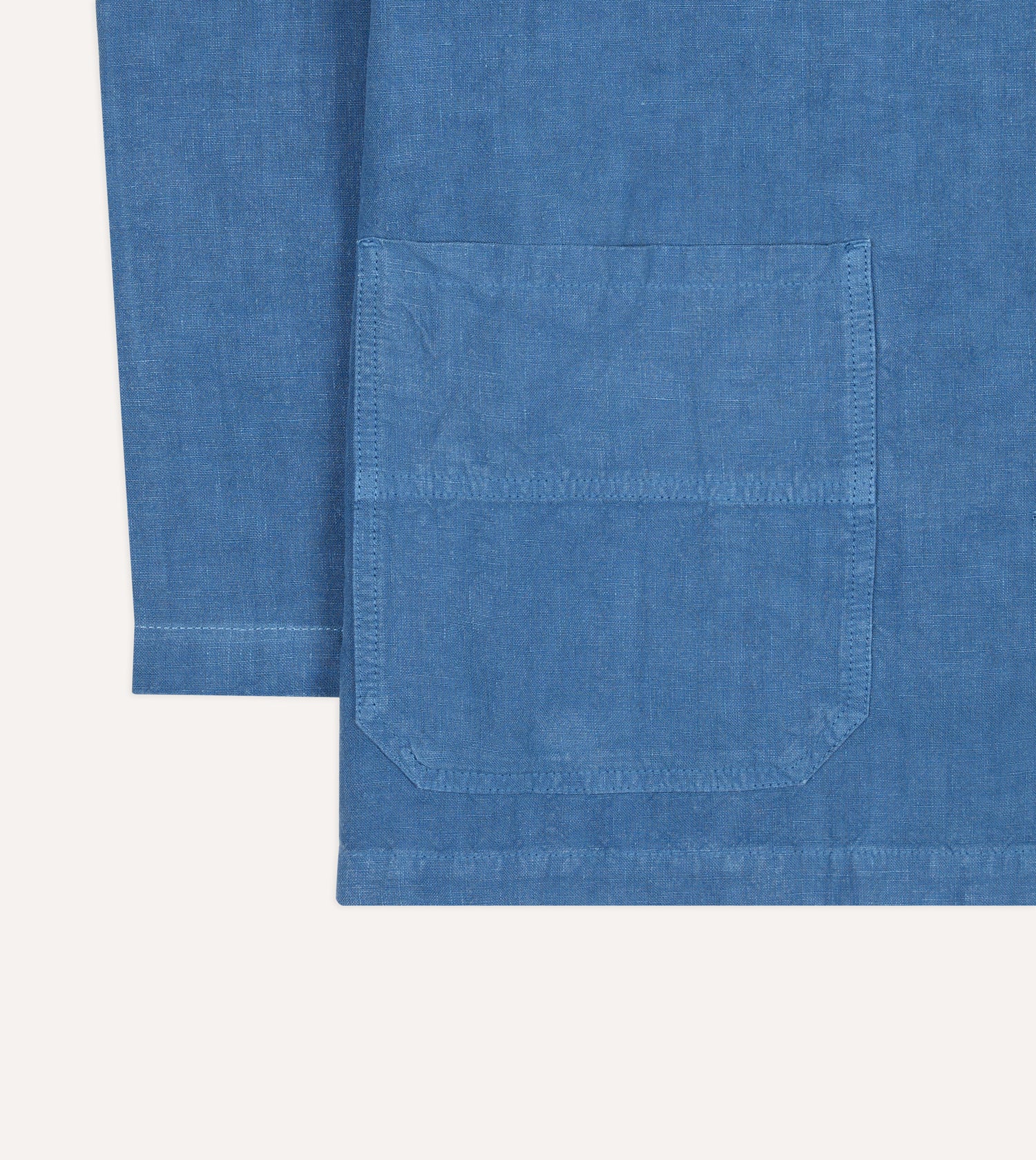Blue Linen Smock