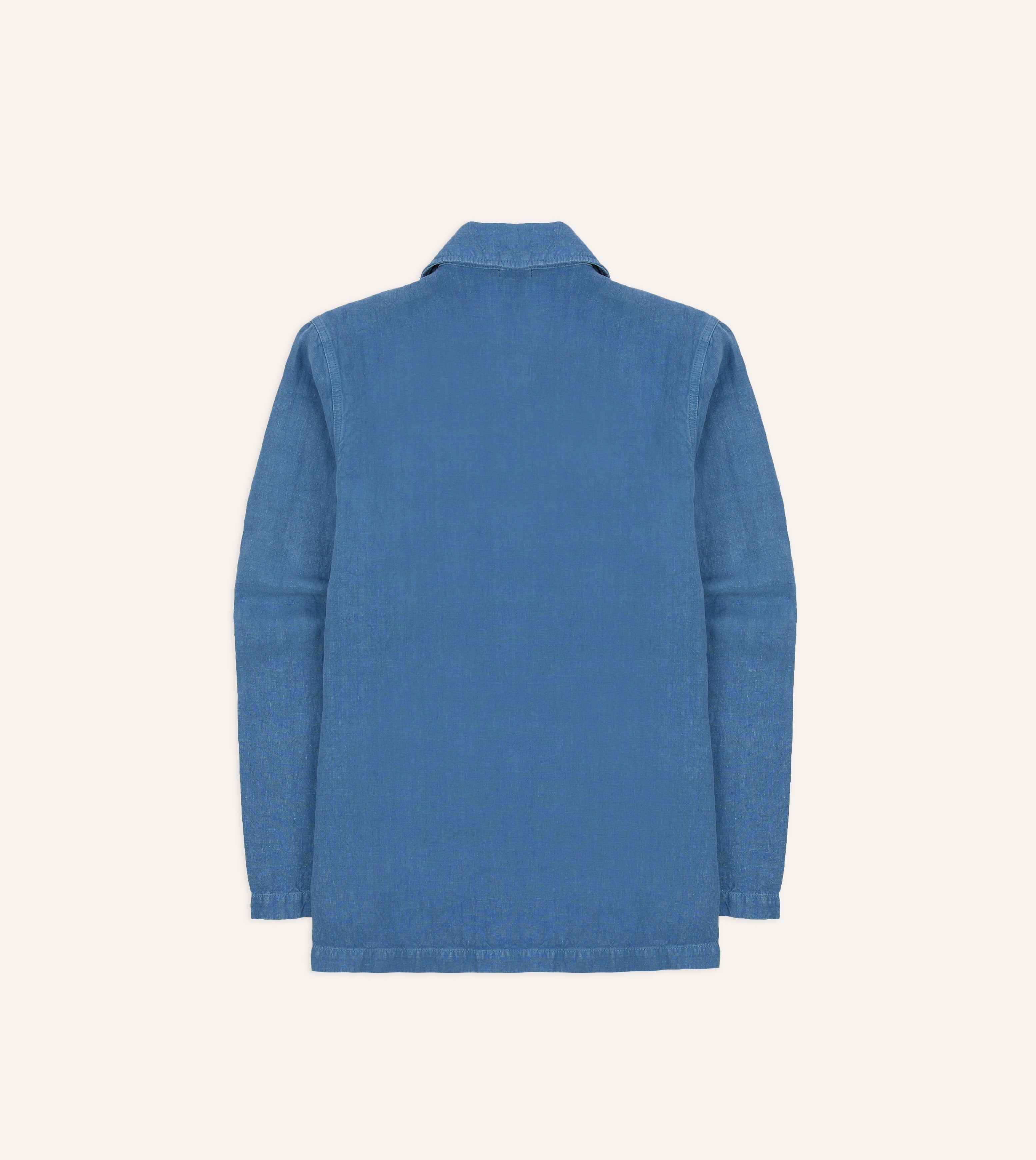 Blue Linen Smock – Drakes US