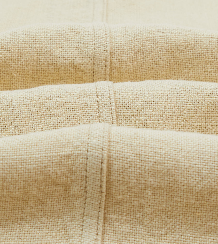 Ecru Linen Five-Pocket Chore Jacket