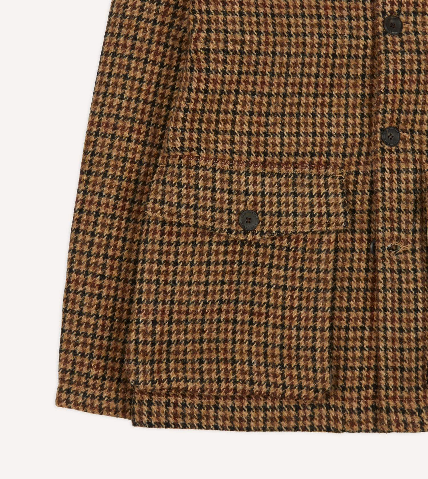 Houndstooth Check Harris Tweed Donkey Jacket