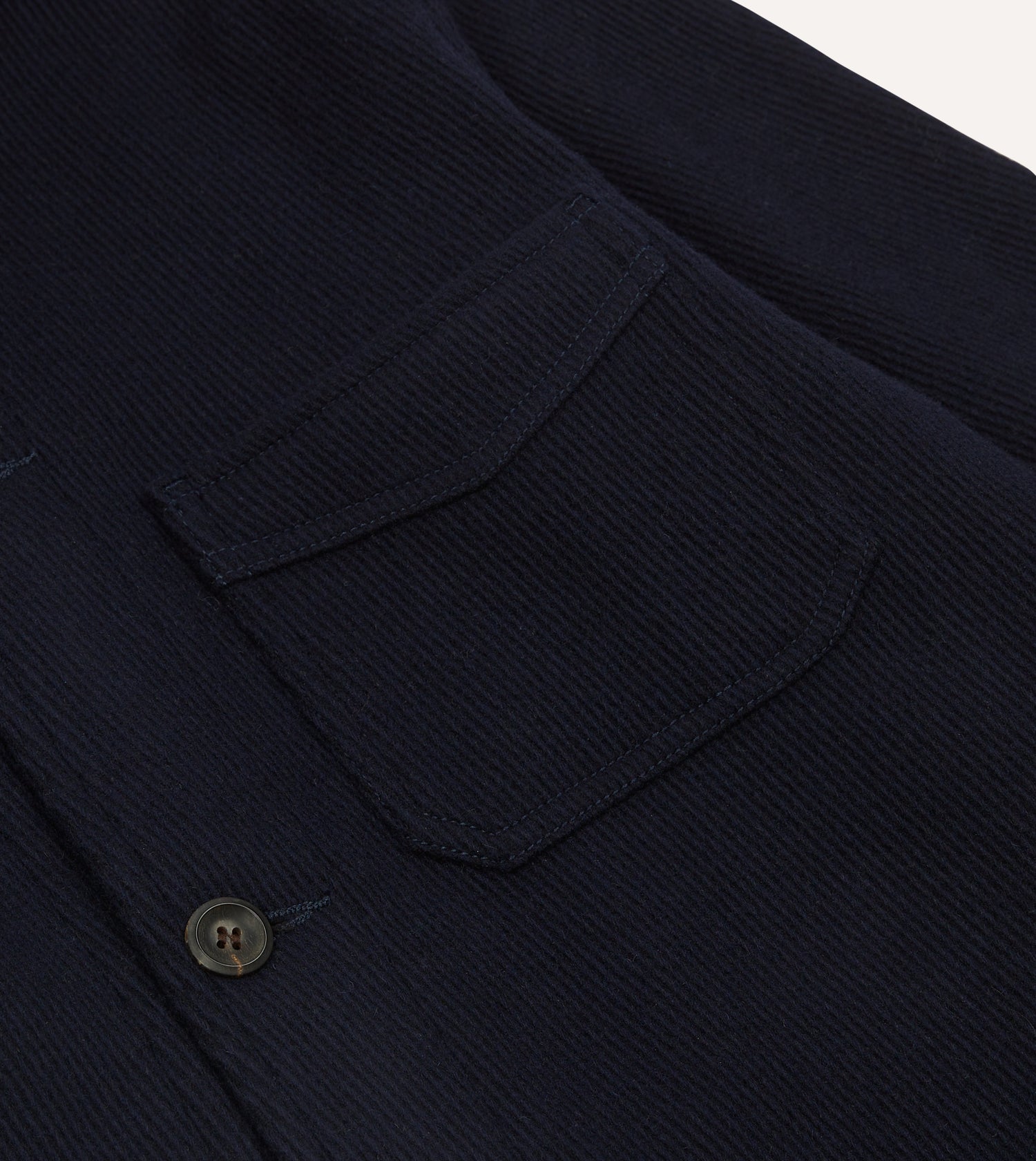 Navy Wool Five-Pocket Chore Jacket