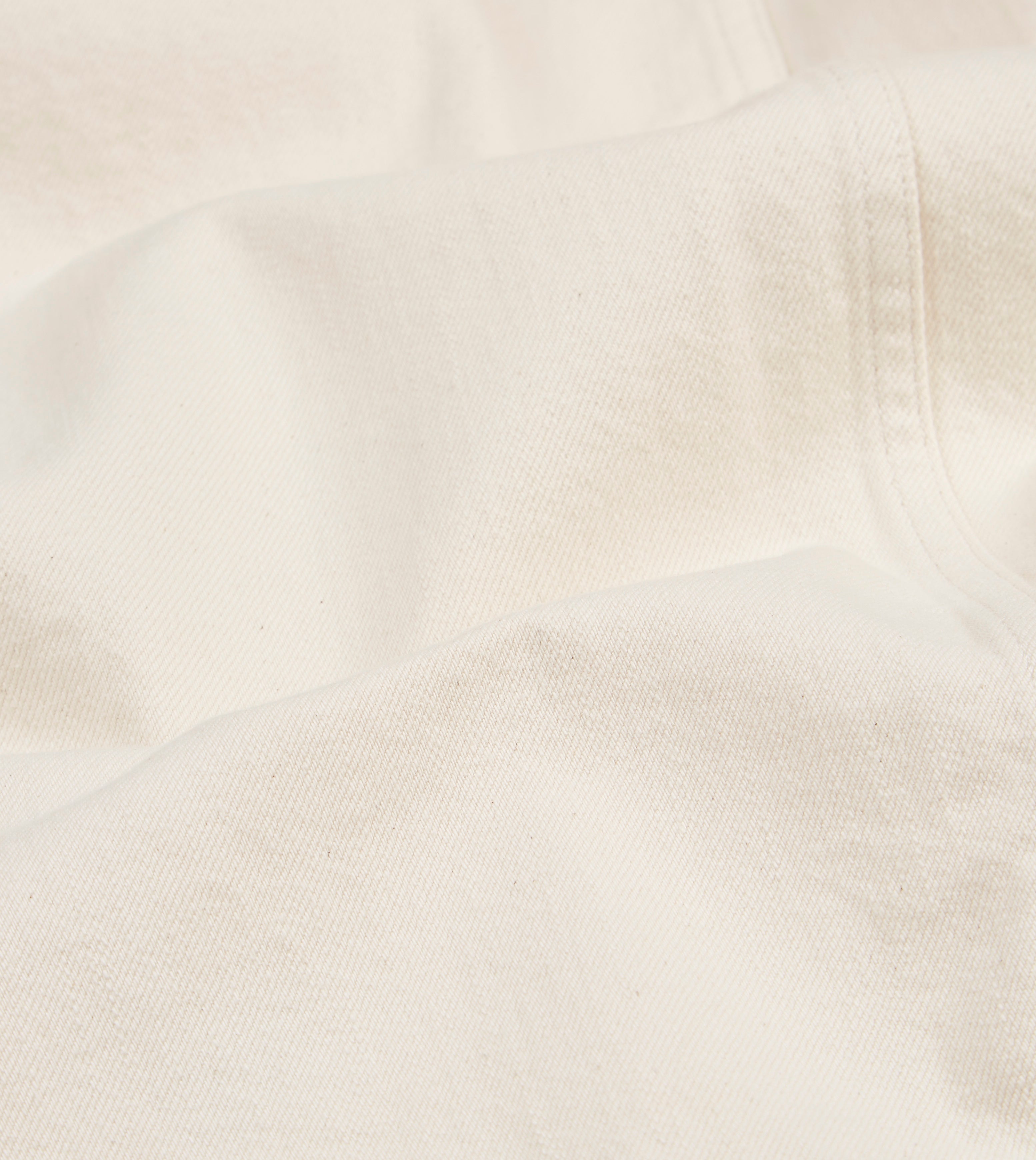 Ecru Selvedge Denim Five-Pocket Chore Jacket