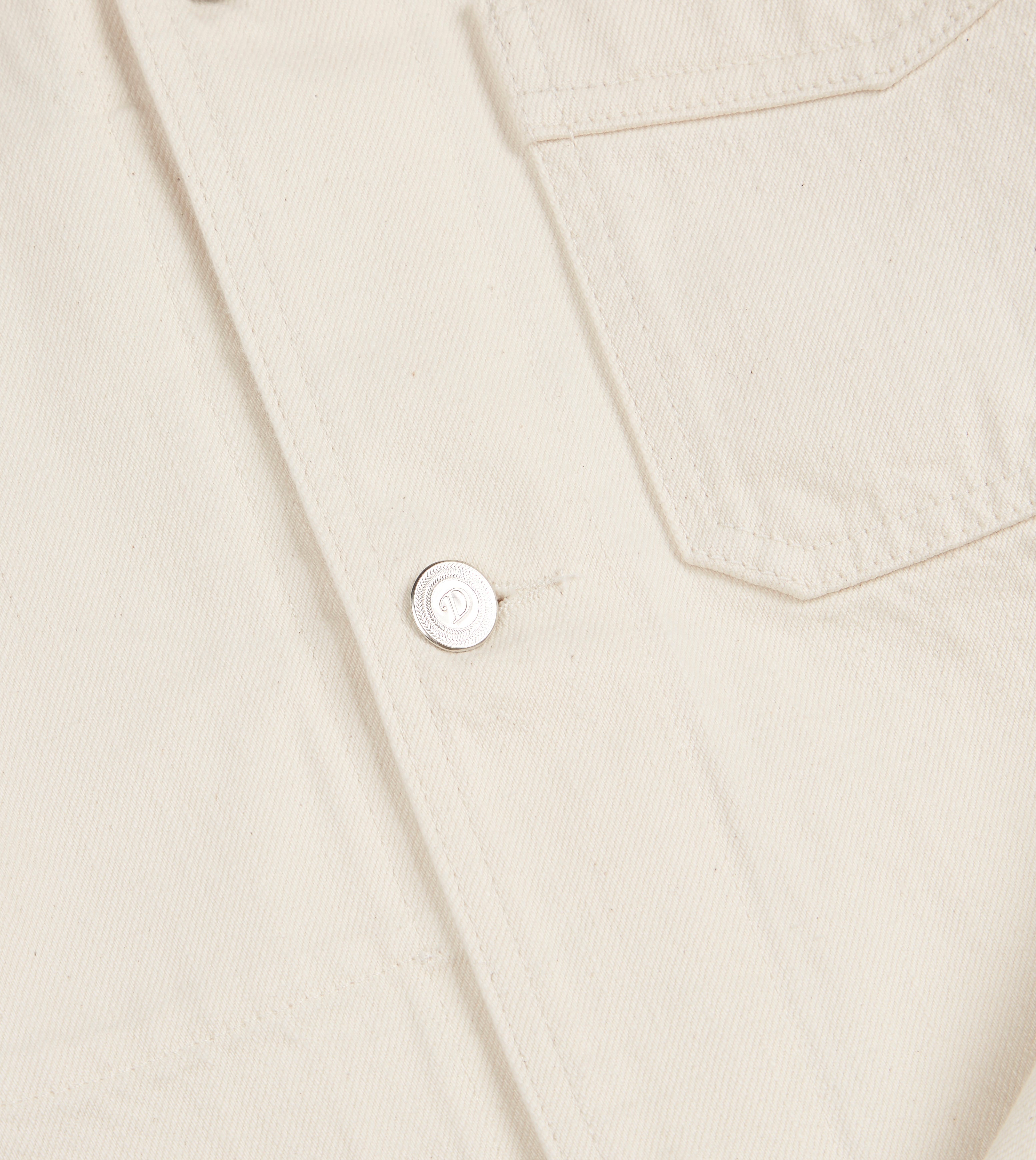 Ecru Selvedge Denim Five-Pocket Chore Jacket – Drakes US