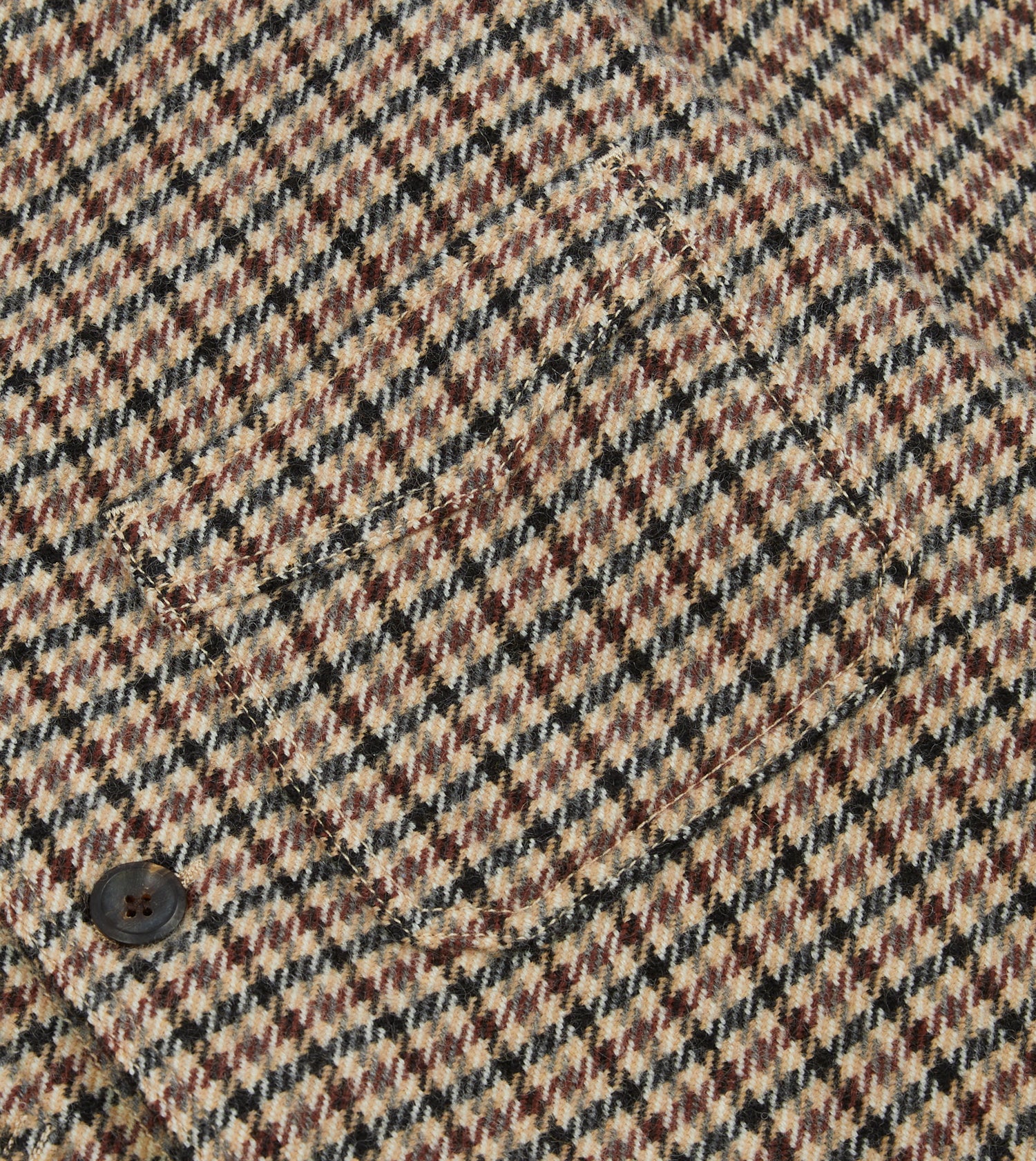 Shepherd Check Tweed Five-Pocket Artist Chore Jacket