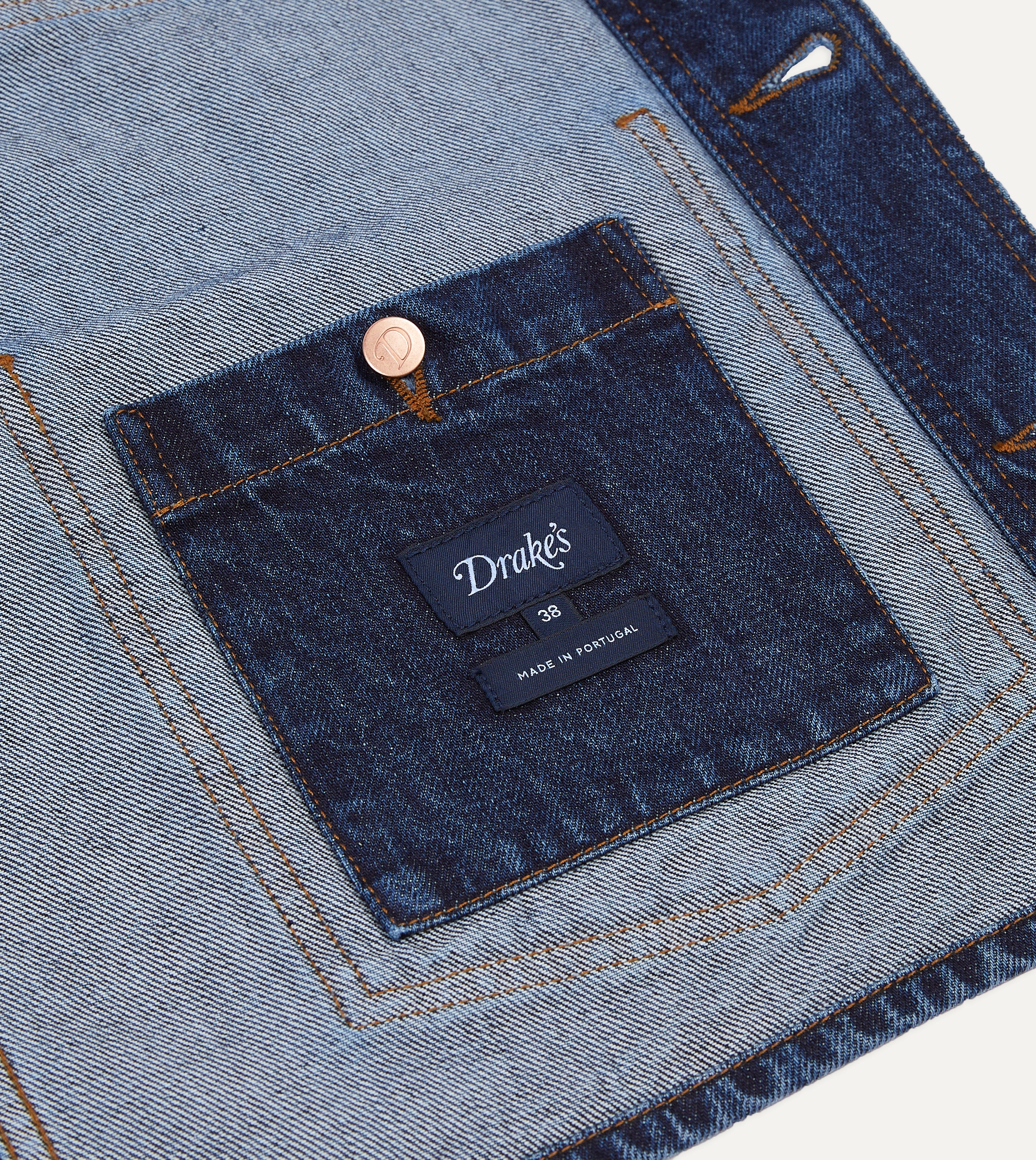 Stone Wash Denim Work Jacket – Drakes US