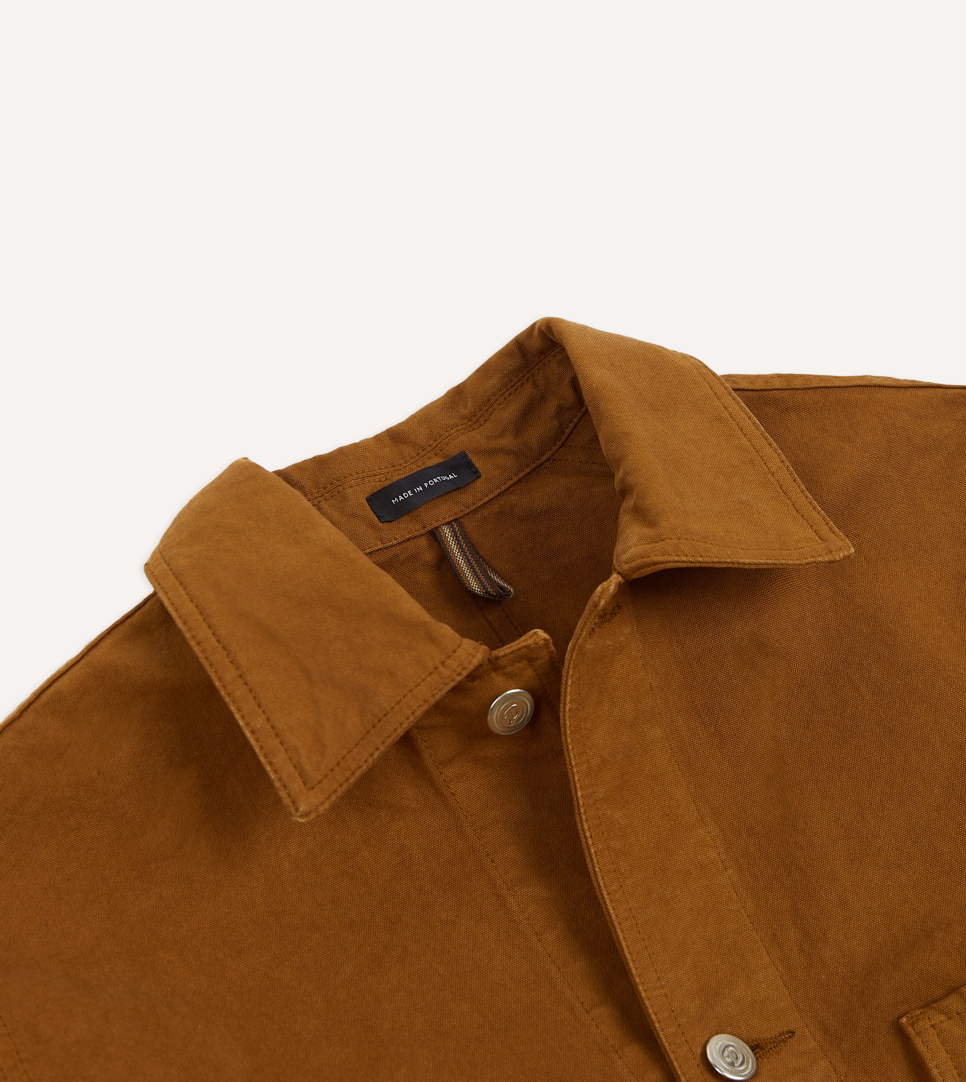 Tobacco Cotton Duck Canvas Five-Pocket Chore Jacket – Drakes US
