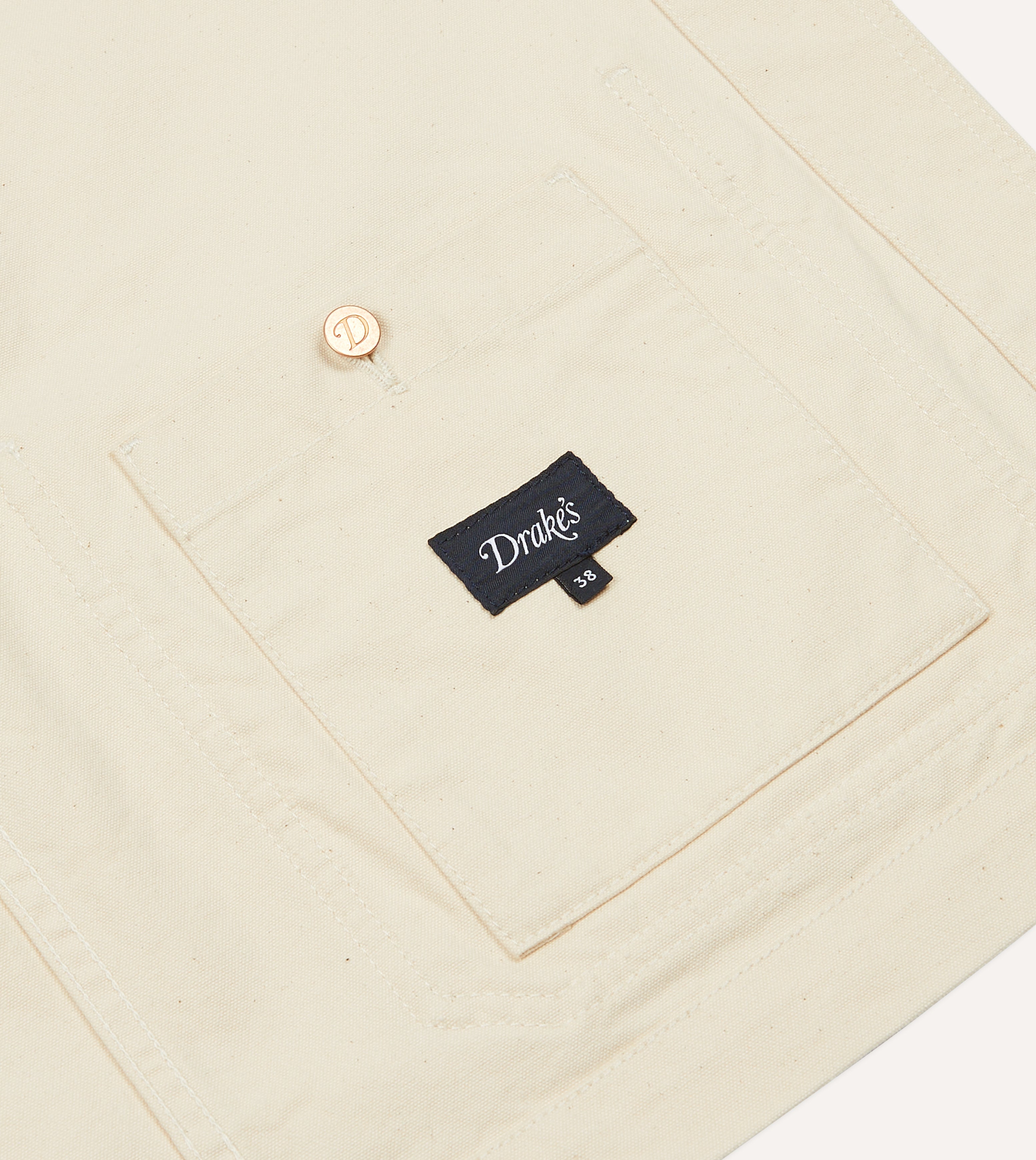 ジャケット・アウター Button Jacket Natural Duck Ecru Cotton Duck Canvas Five-Pocket Chore Jacket – Drakes US
