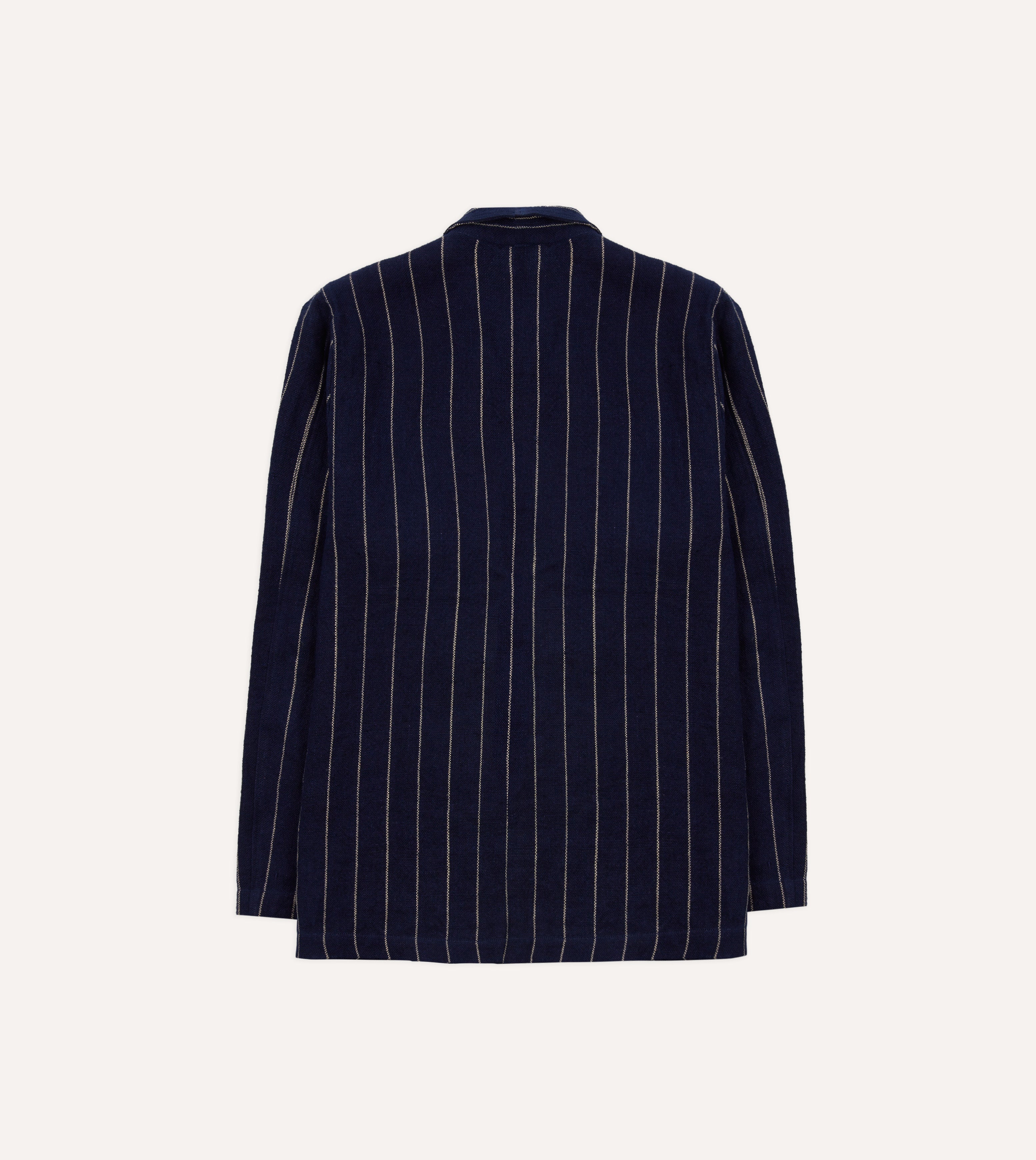 Navy pinstripe jacket best sale