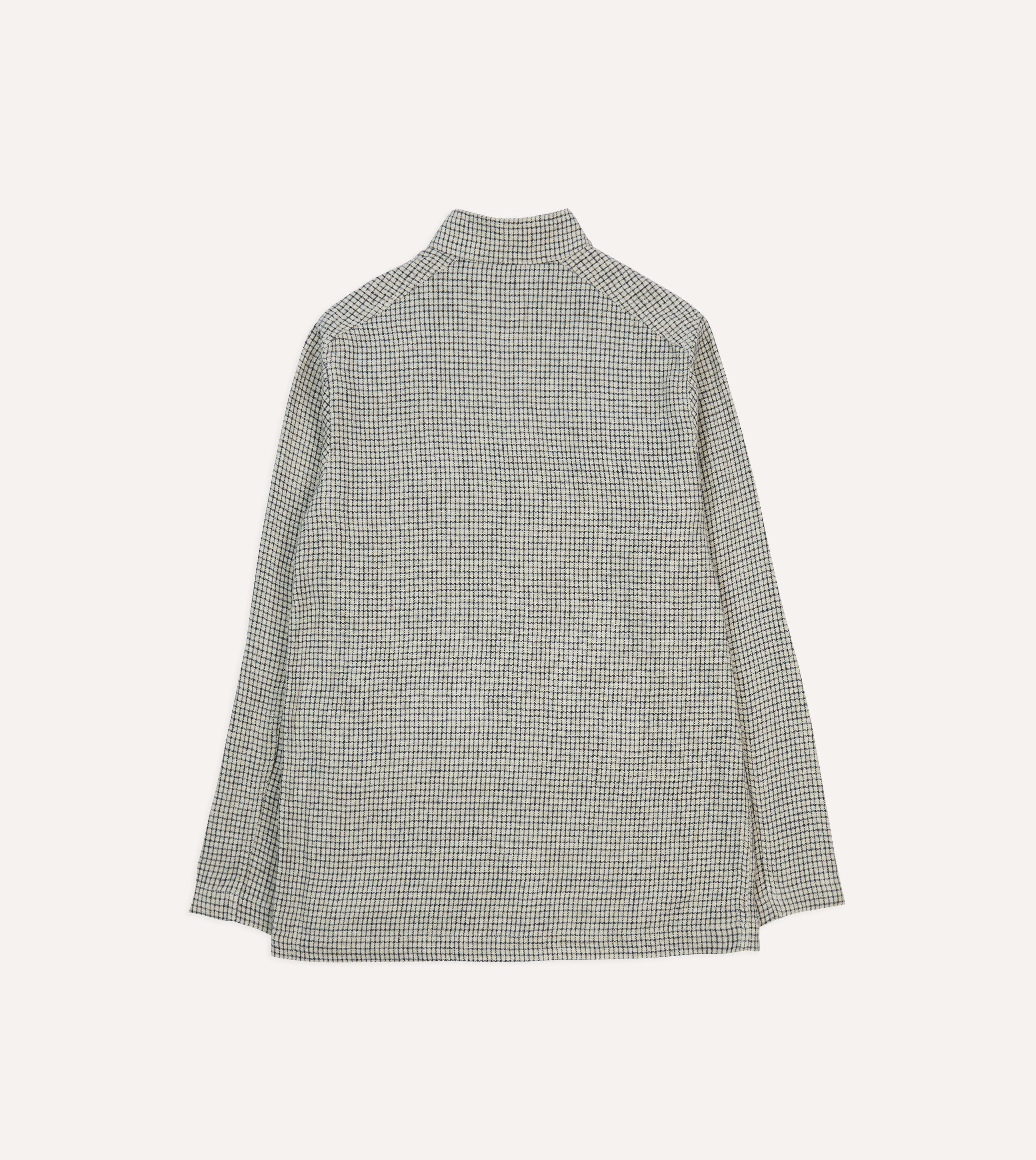 Ecru Check Linen Forestiere Jacket – Drakes US