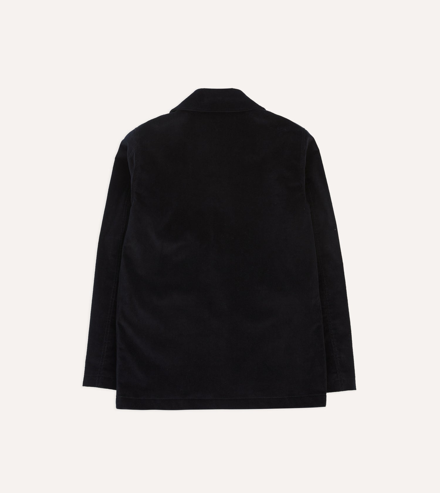 Navy Velvet Three-Pocket Chore Jacket