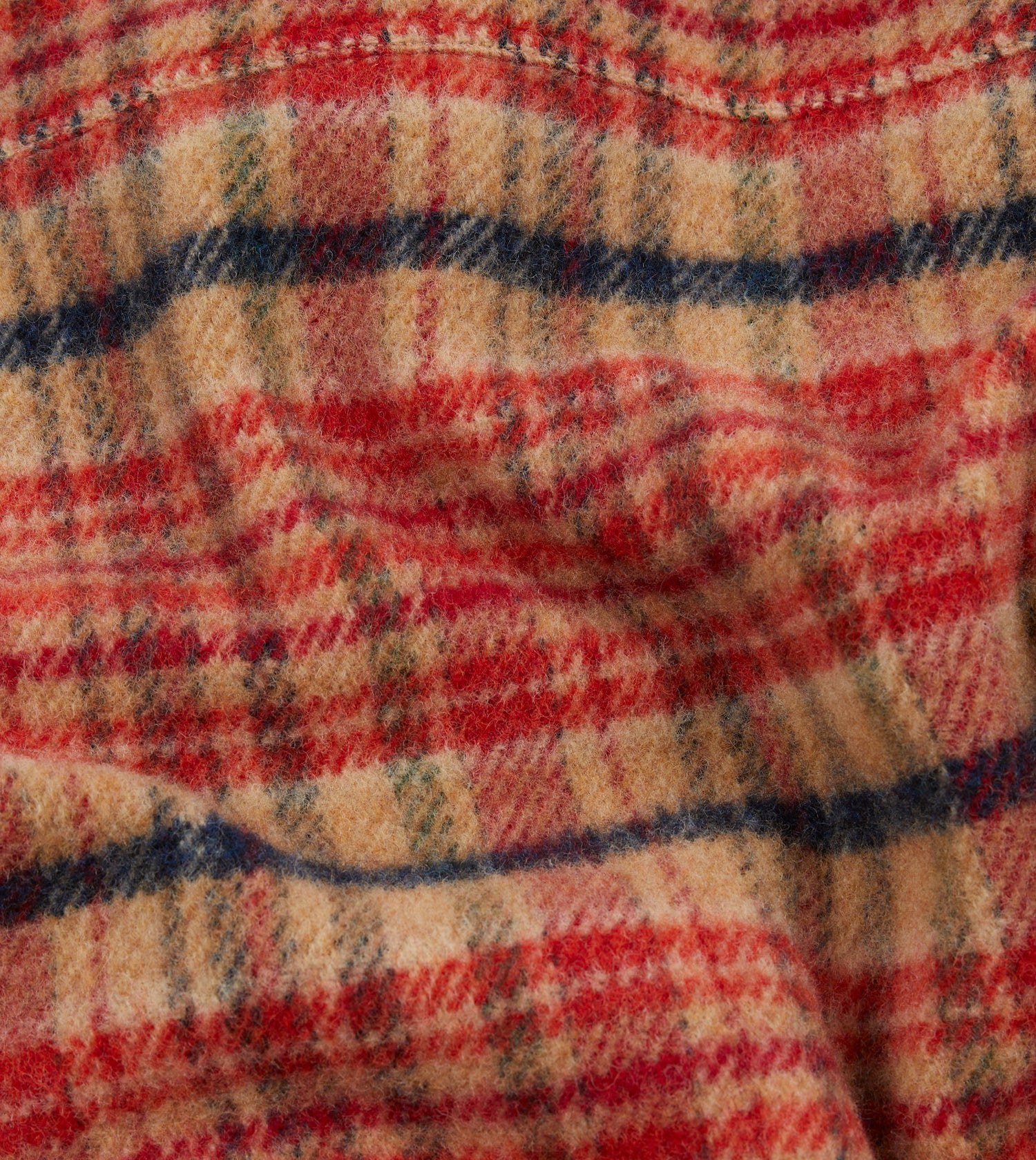 Red Check Wool Donkey Chore Jacket