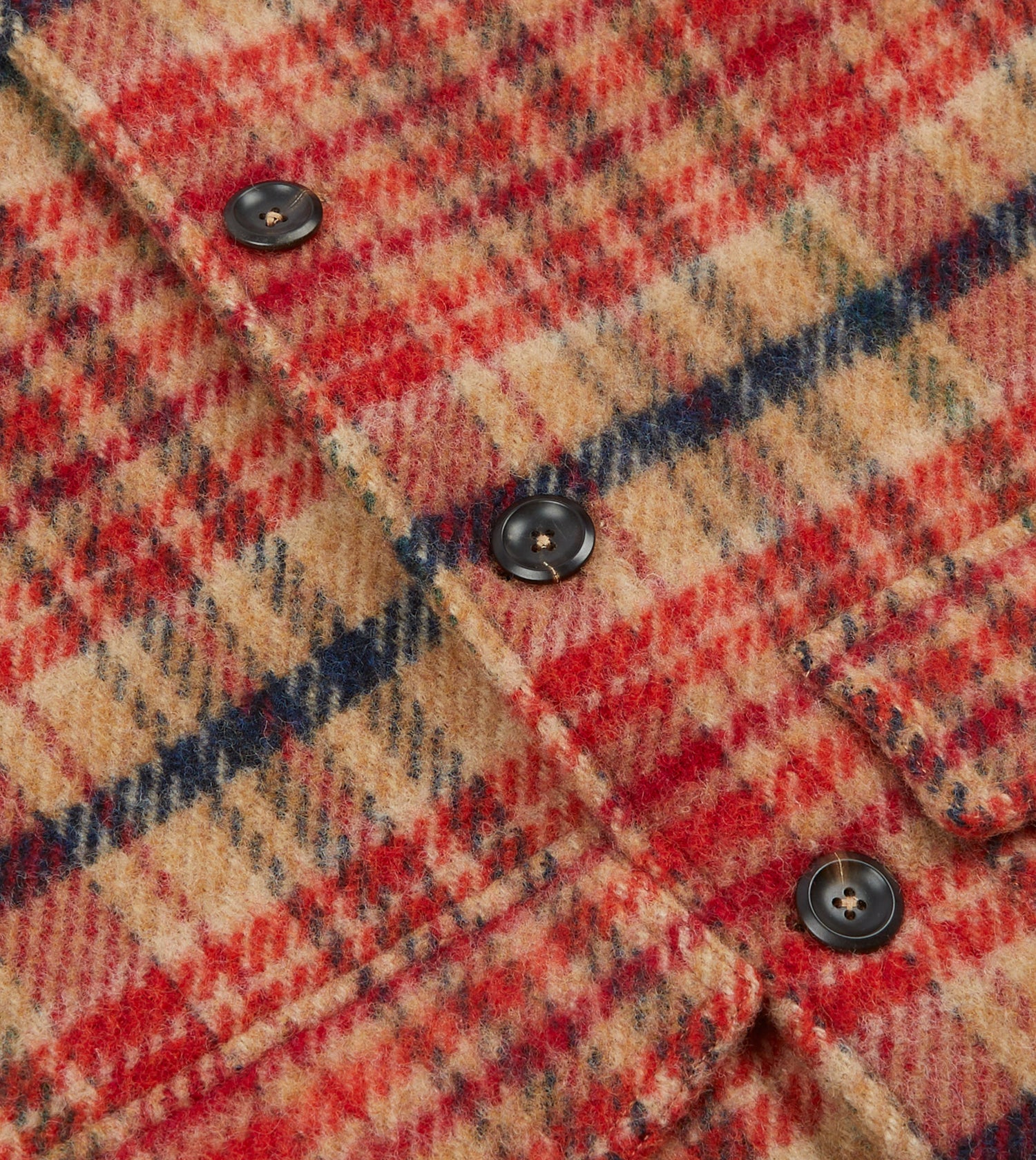 Red Check Wool Donkey Chore Jacket