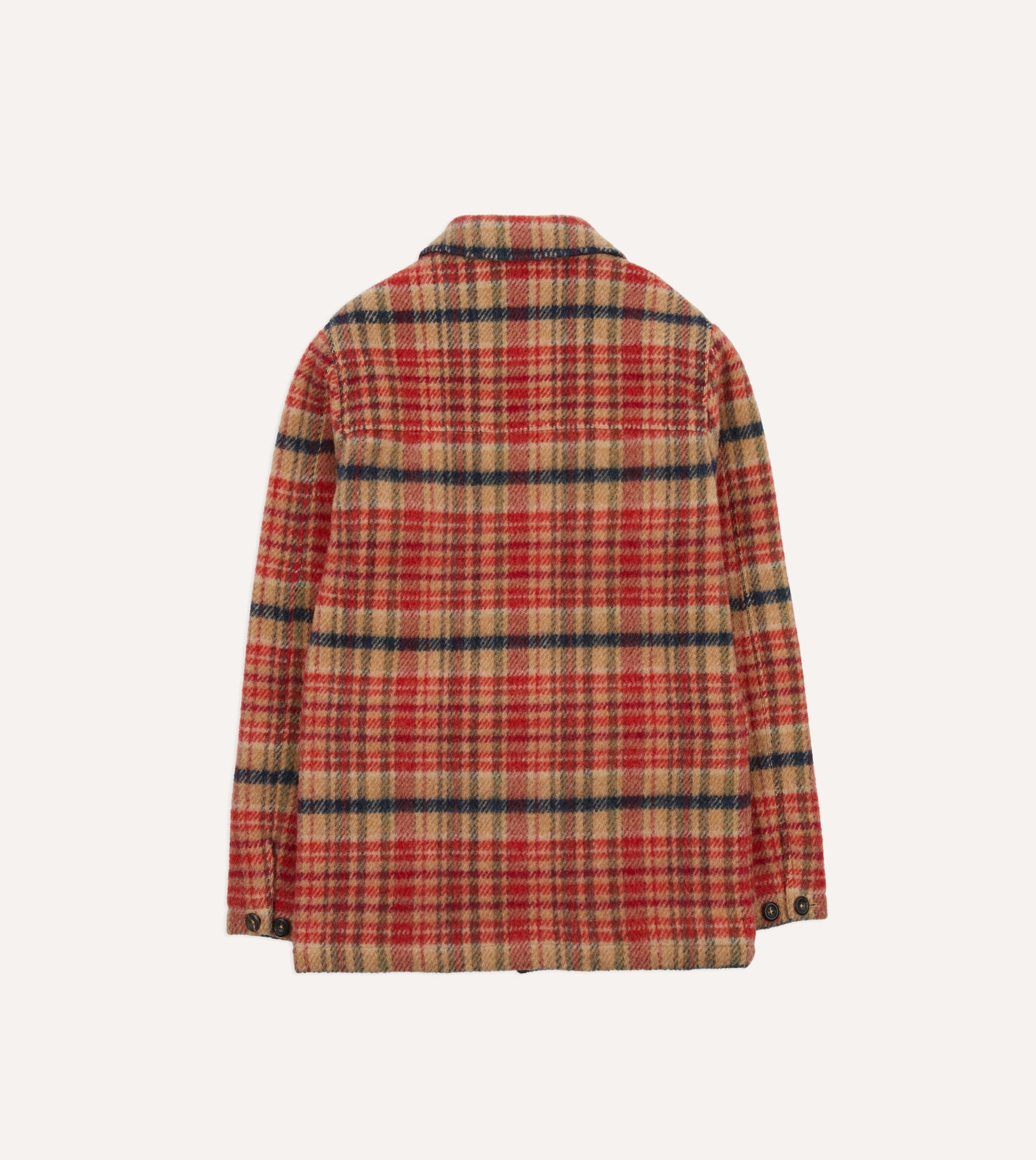 Red Check Wool Donkey Chore Jacket