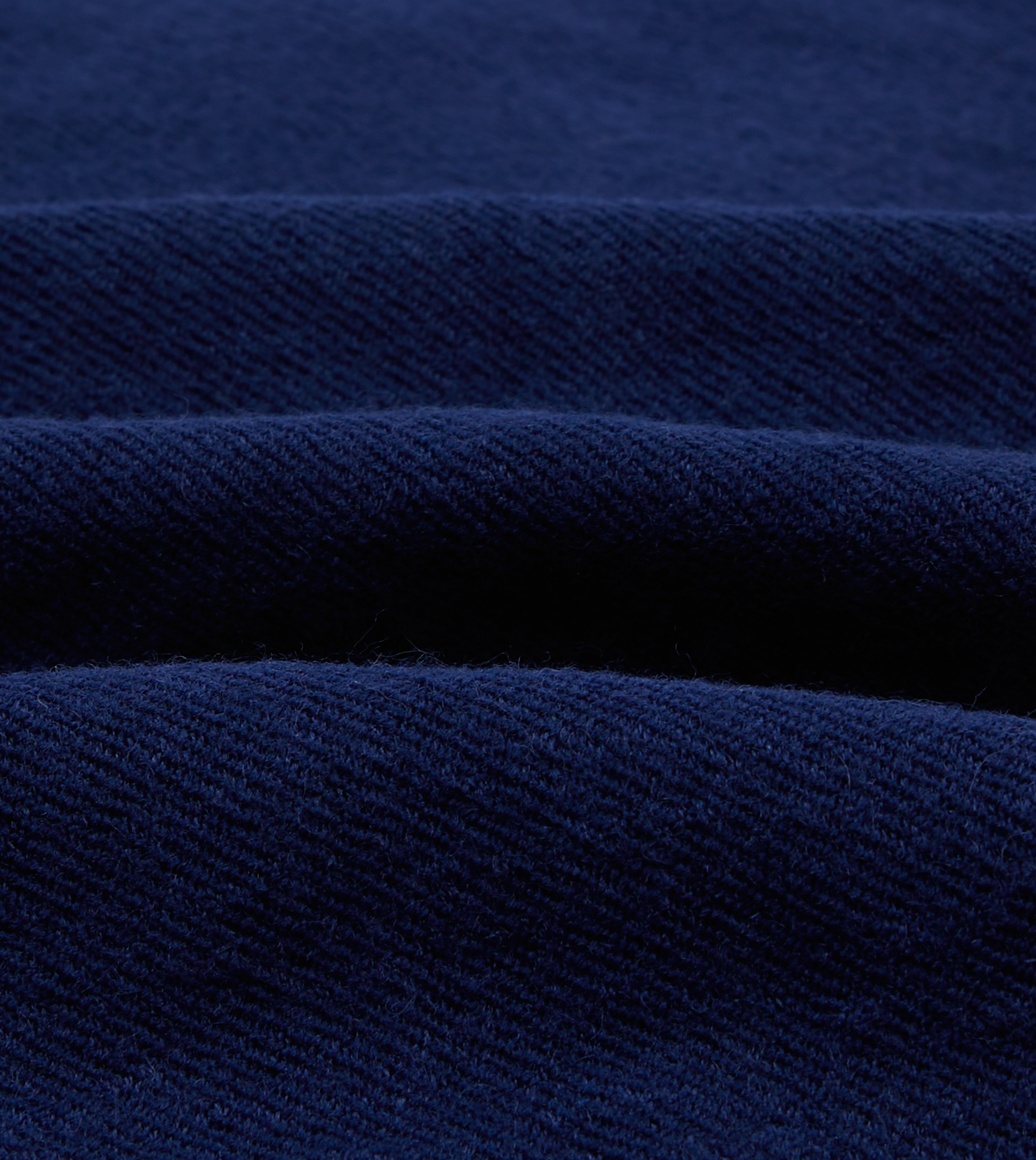 Blue Wool-Linen Three-Pocket Chore Jacket