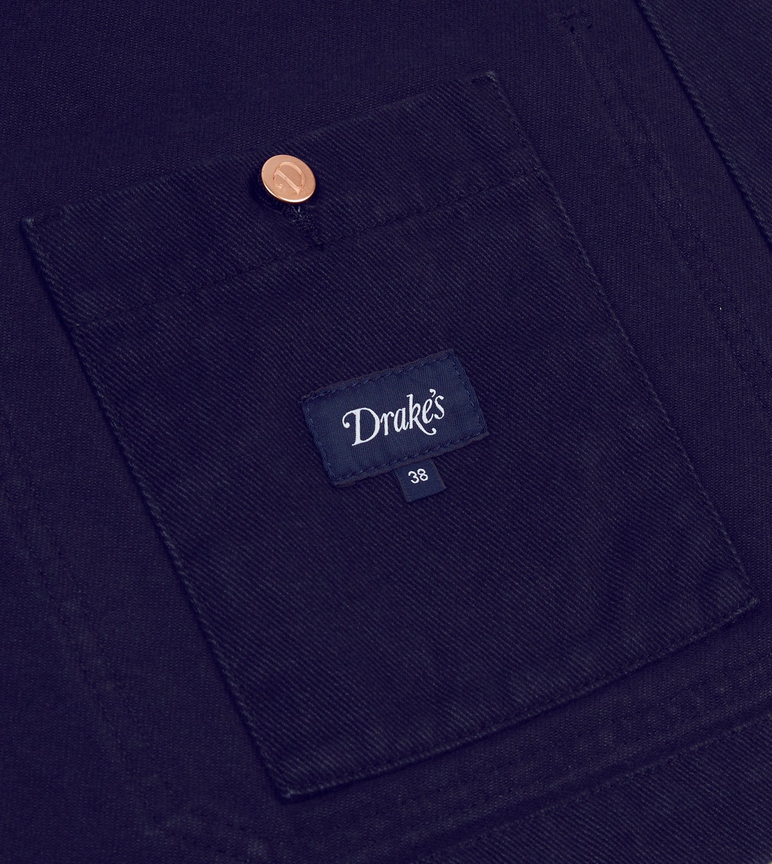 French Blue Heavy Twill Cotton Five-Pocket Chore Jacket