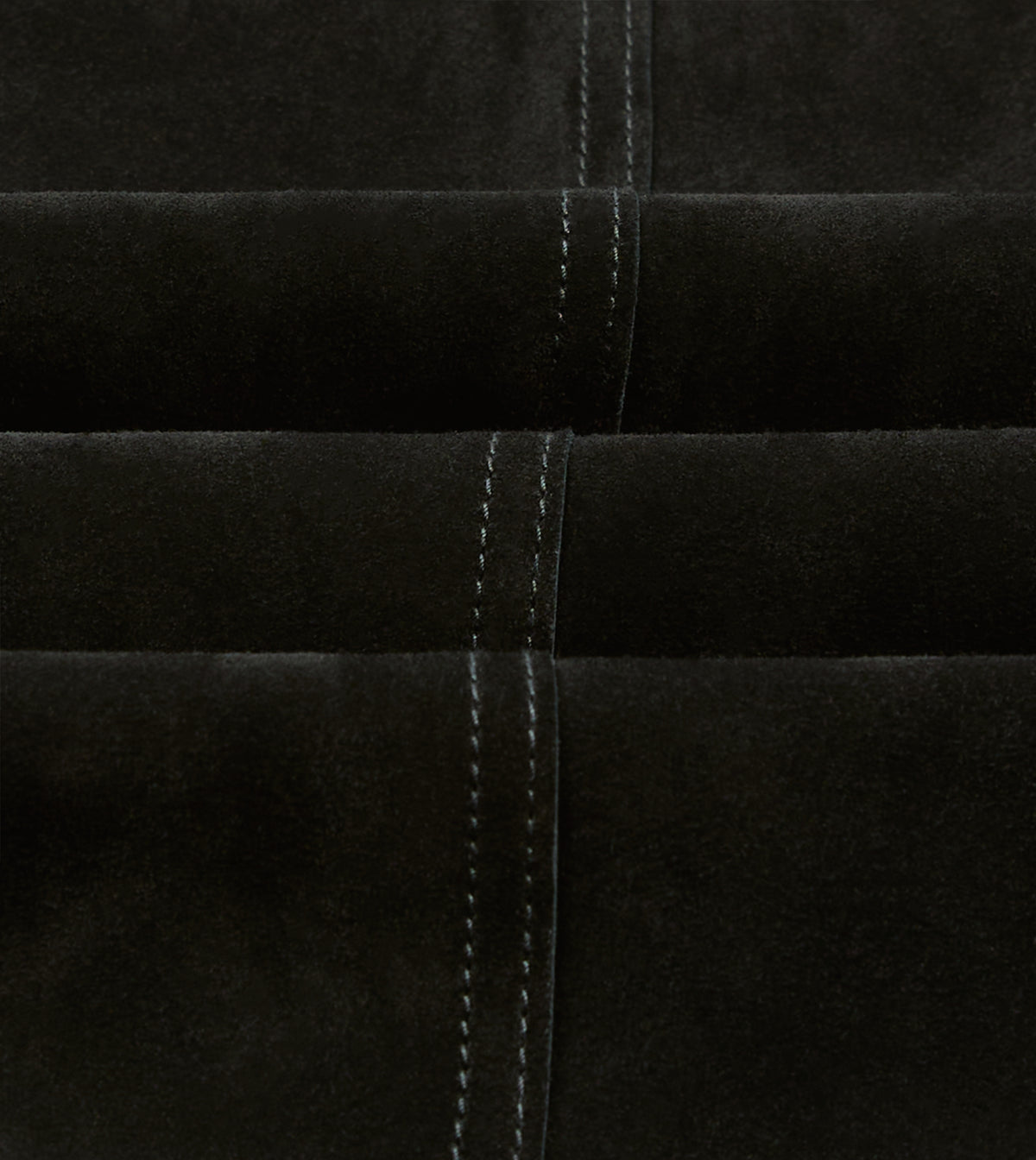 Black Heavyweight Suede Five-Pocket Chore Jacket