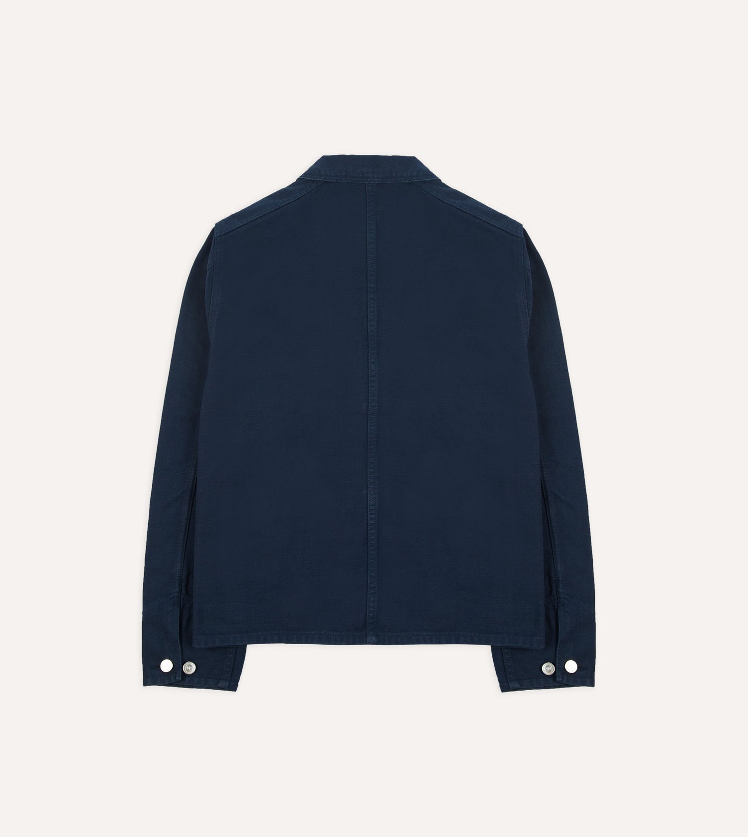 Navy Cotton Canvas Work Jacket