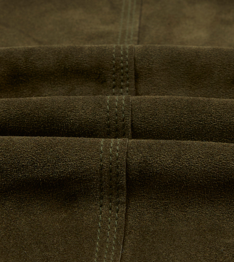 Olive Suede Welder Jacket