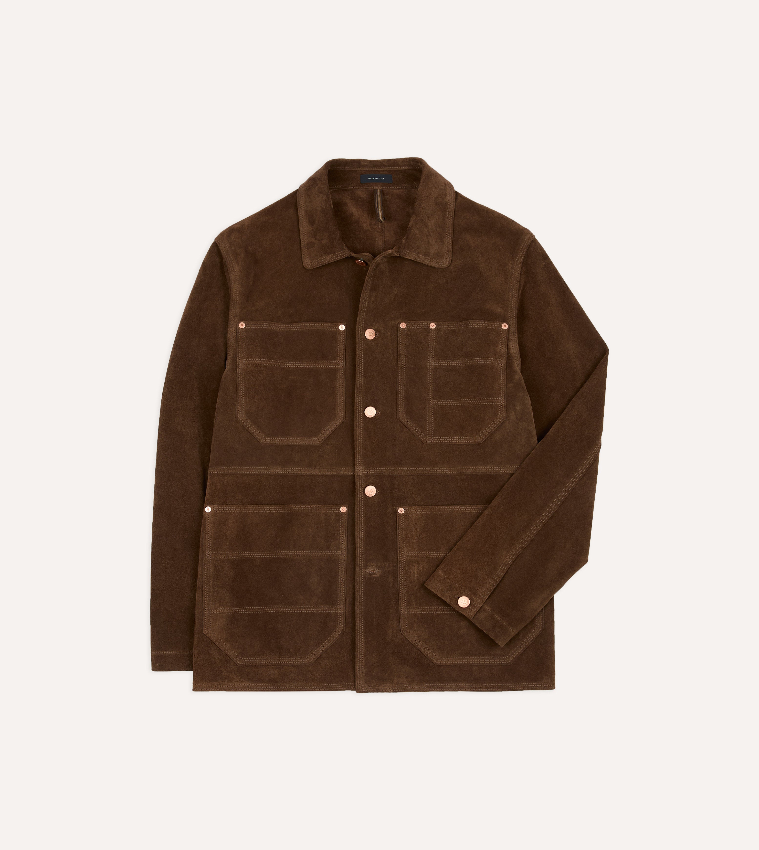Brown Suede Welder Jacket
