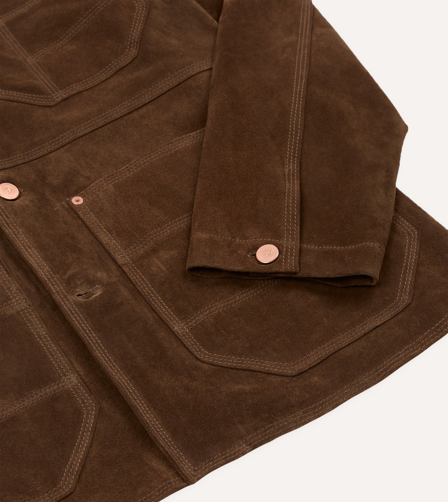 Brown Suede Welder Jacket