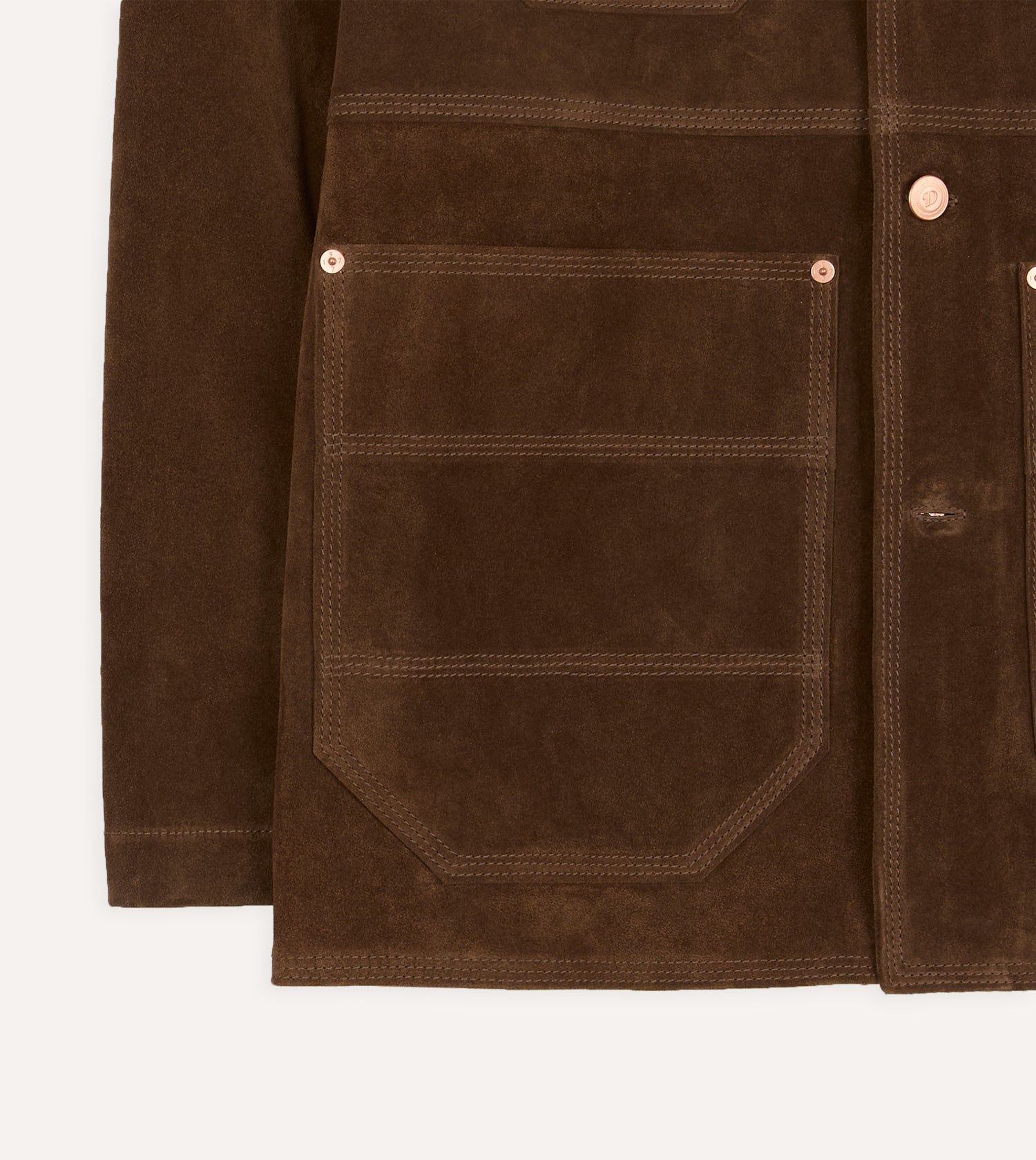 Brown Suede Welder Jacket