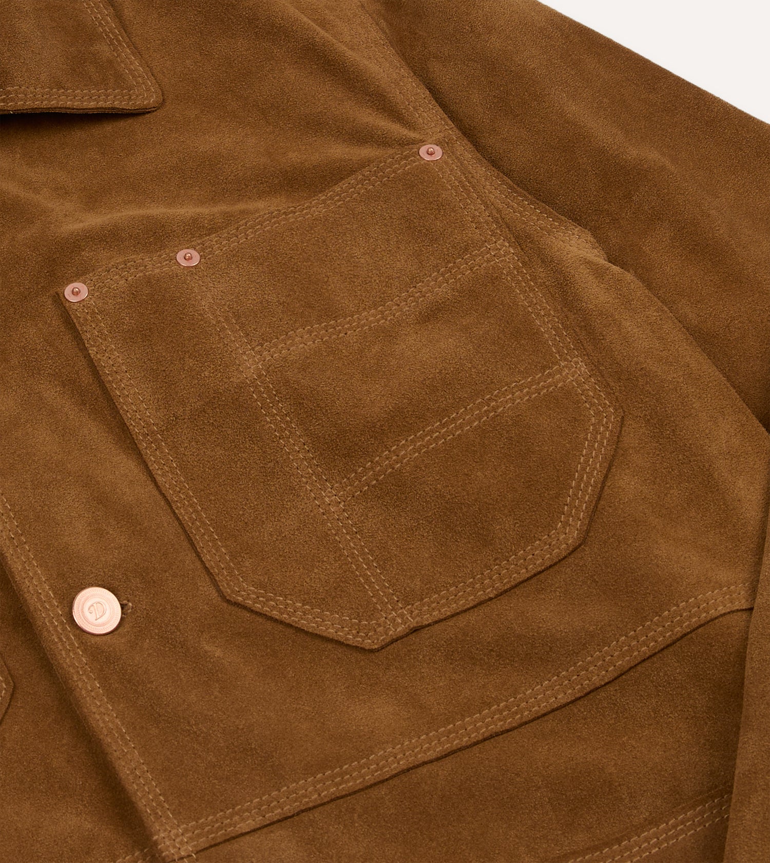 Tobacco Suede Welder Jacket