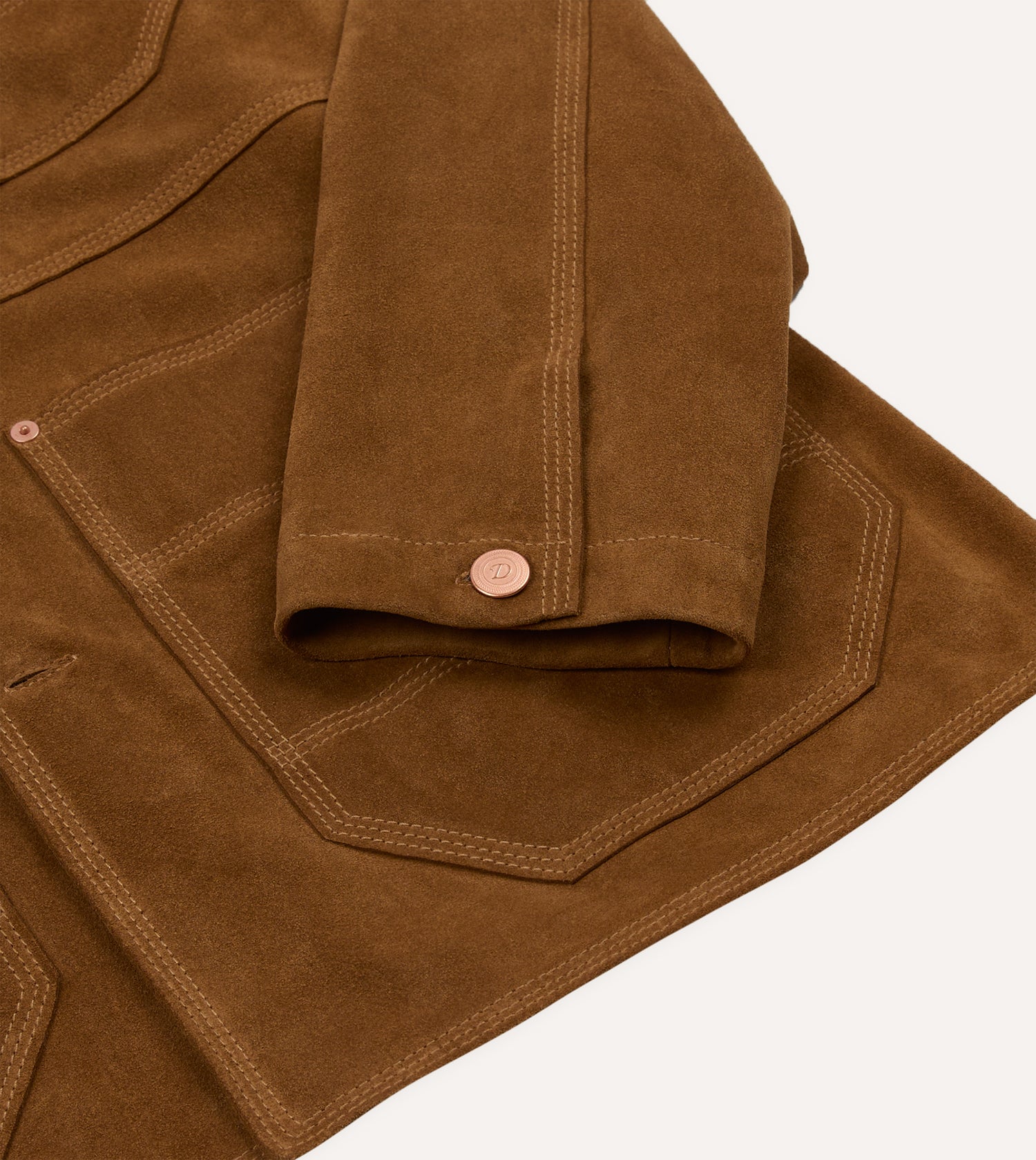 Tobacco Suede Welder Jacket