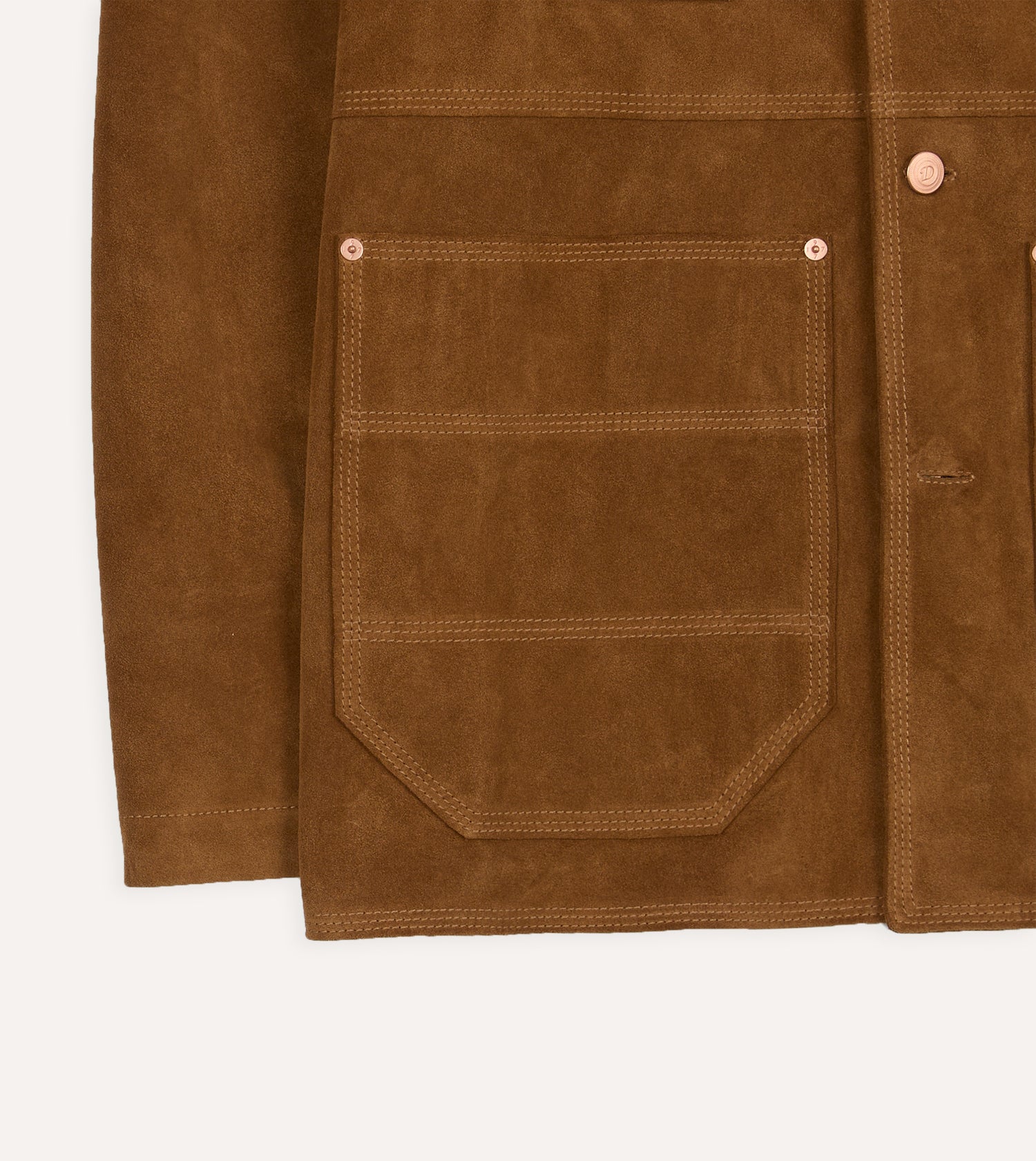 Tobacco Suede Welder Jacket