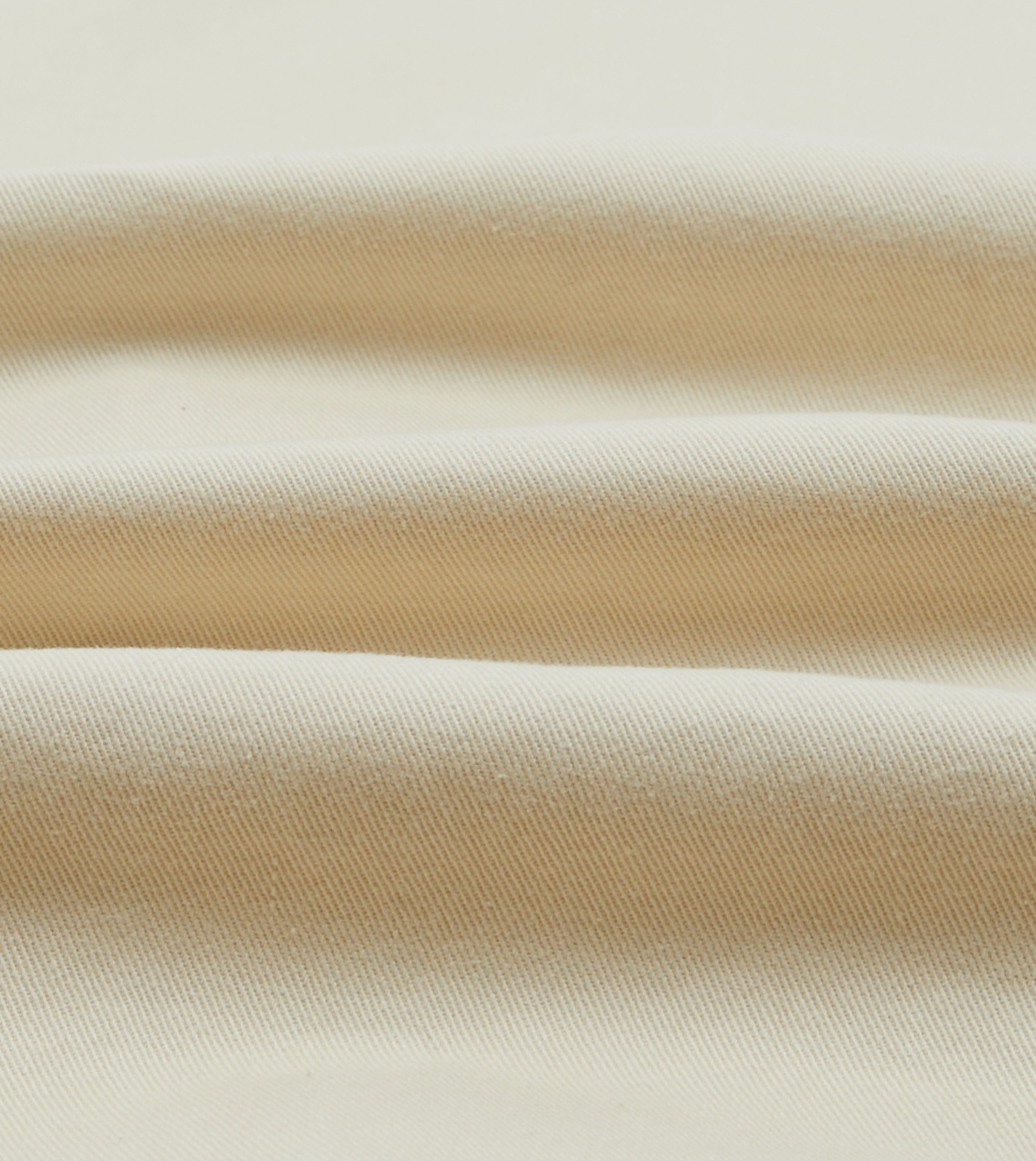 Ecru Cotton Double-Breasted Chore Coat