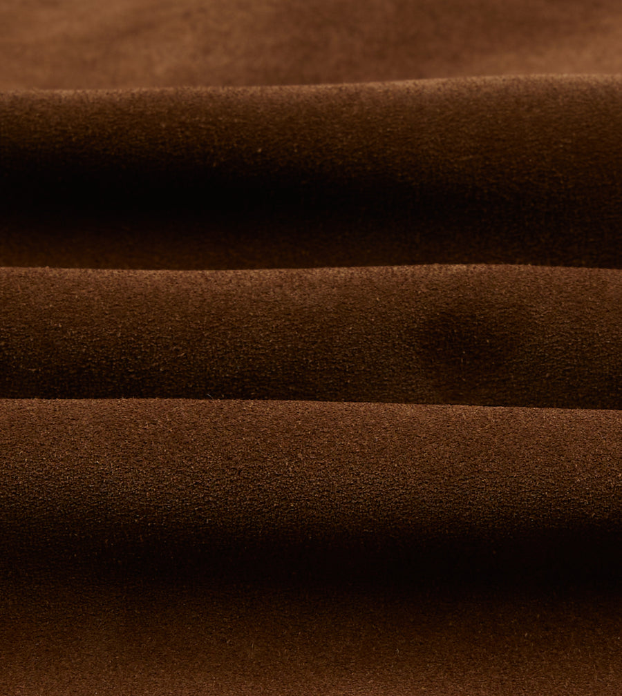 Brown Suede and Leather Donkey Jacket
