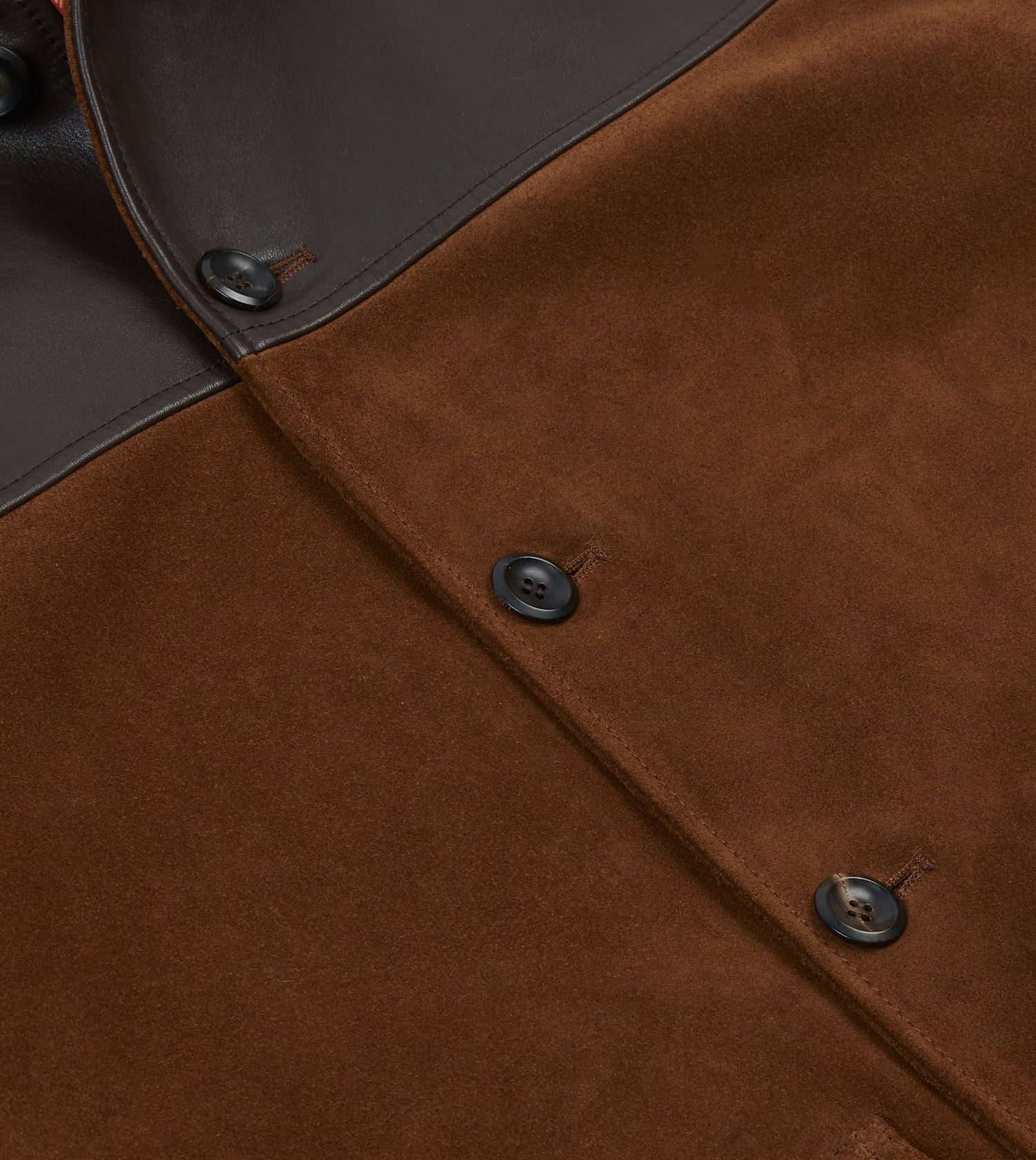 Brown Suede and Leather Donkey Jacket