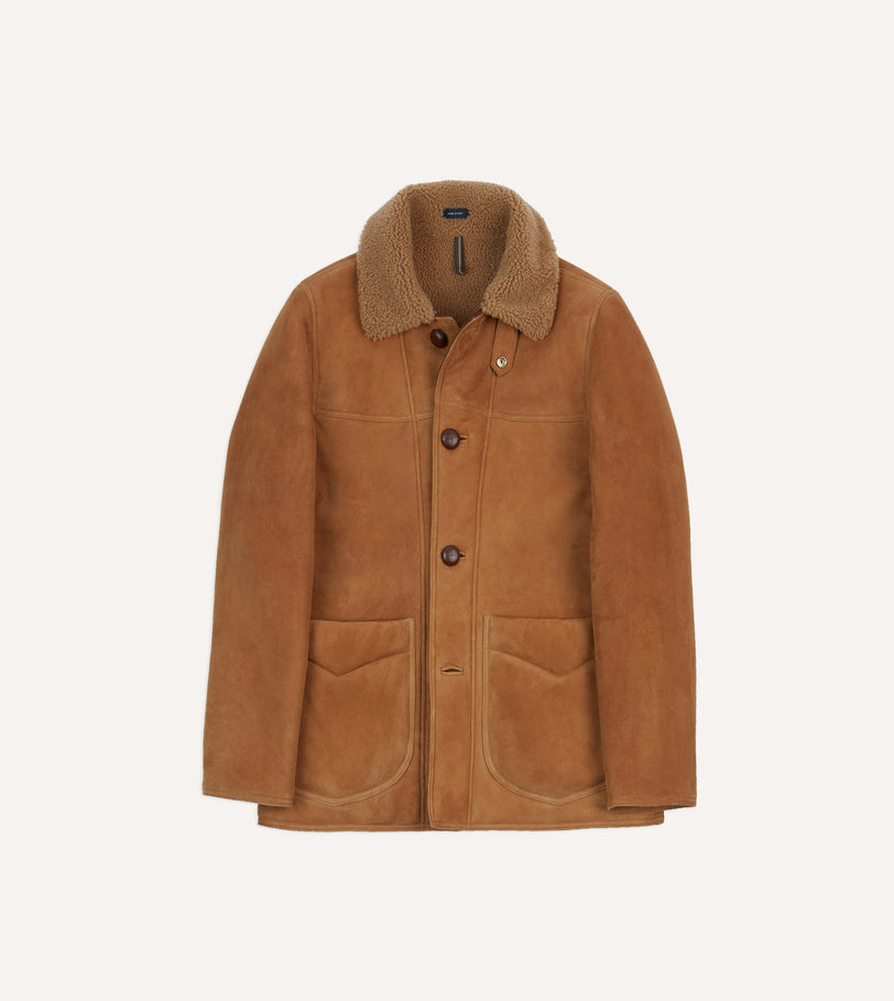 Tan Western Shearling Jacket