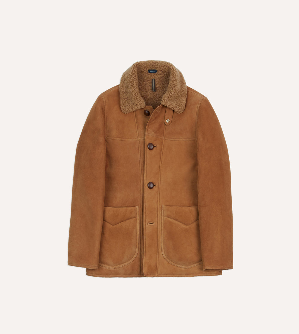 Tan Western Shearling Jacket