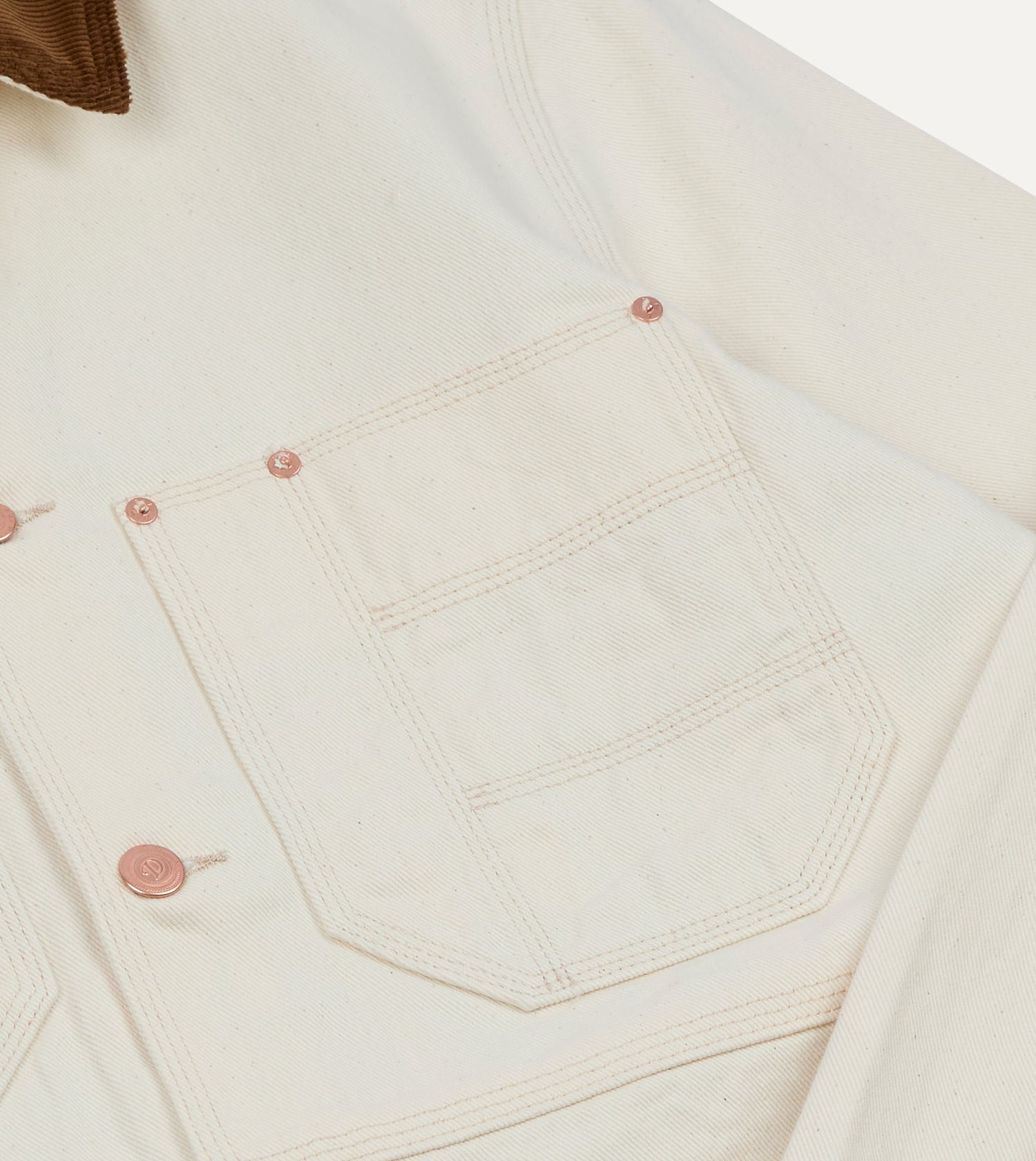 Ecru Denim Welder Jacket