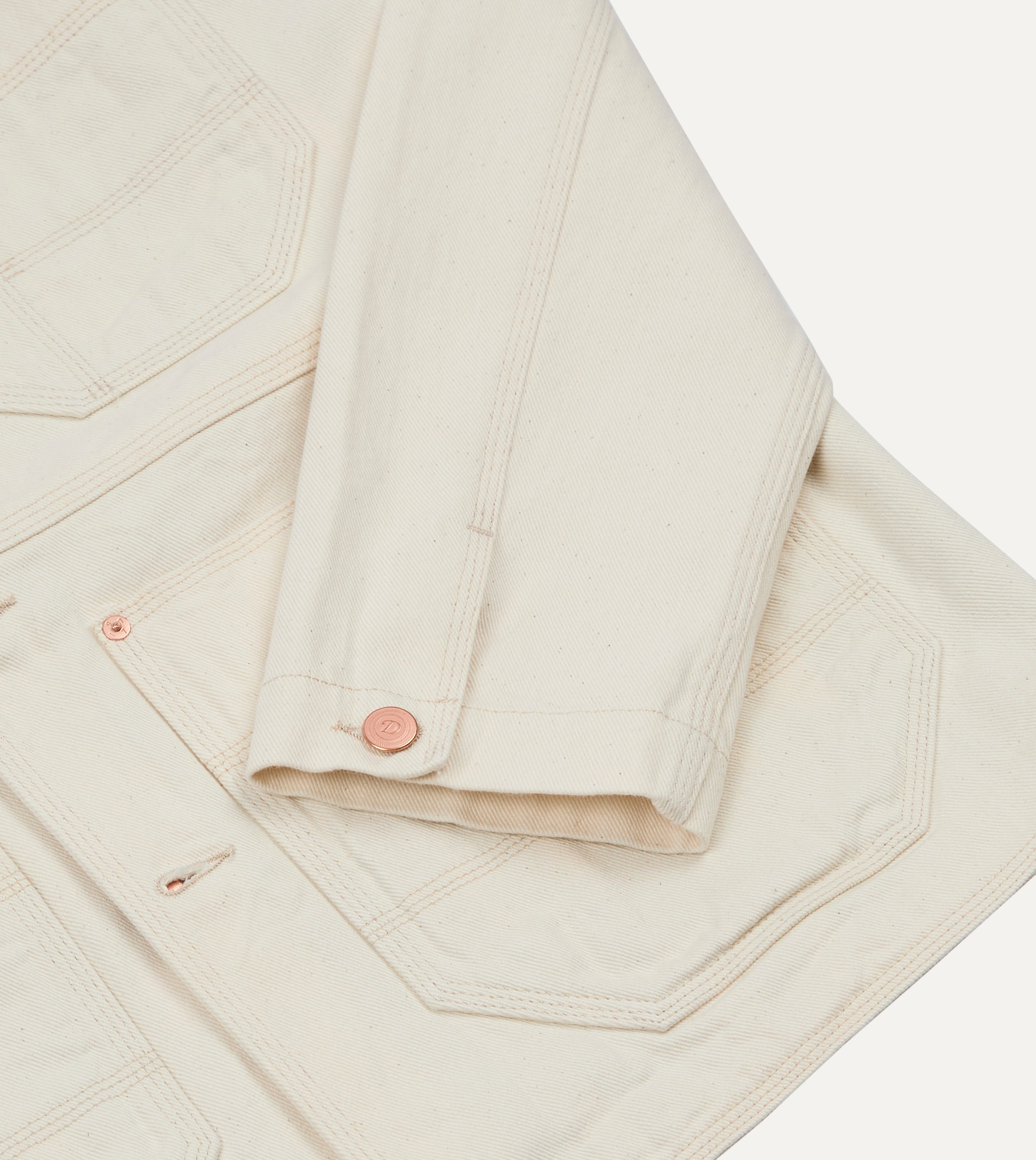 Ecru Denim Welder Jacket – Drakes US