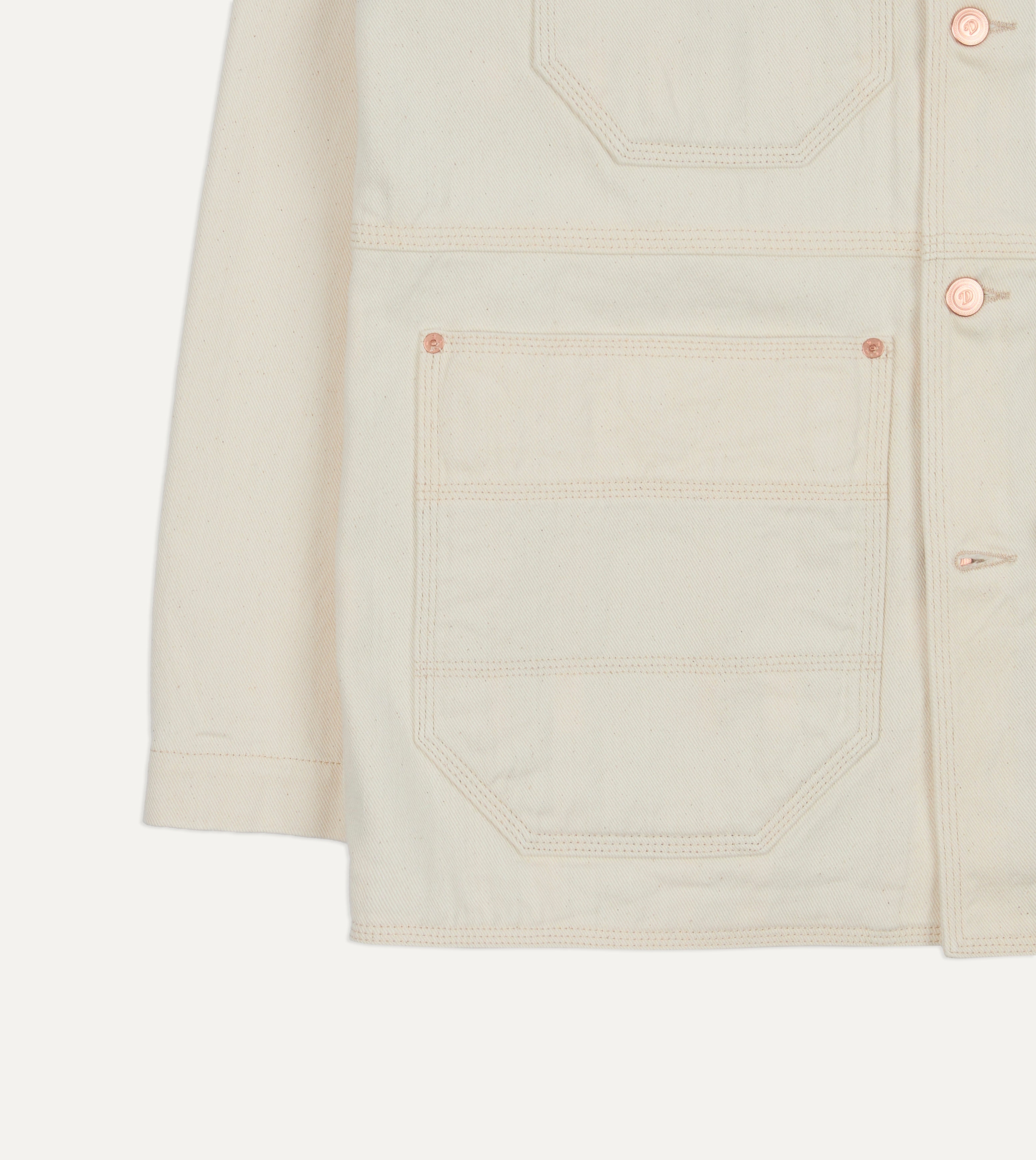 Ecru Denim Welder Jacket – Drakes US