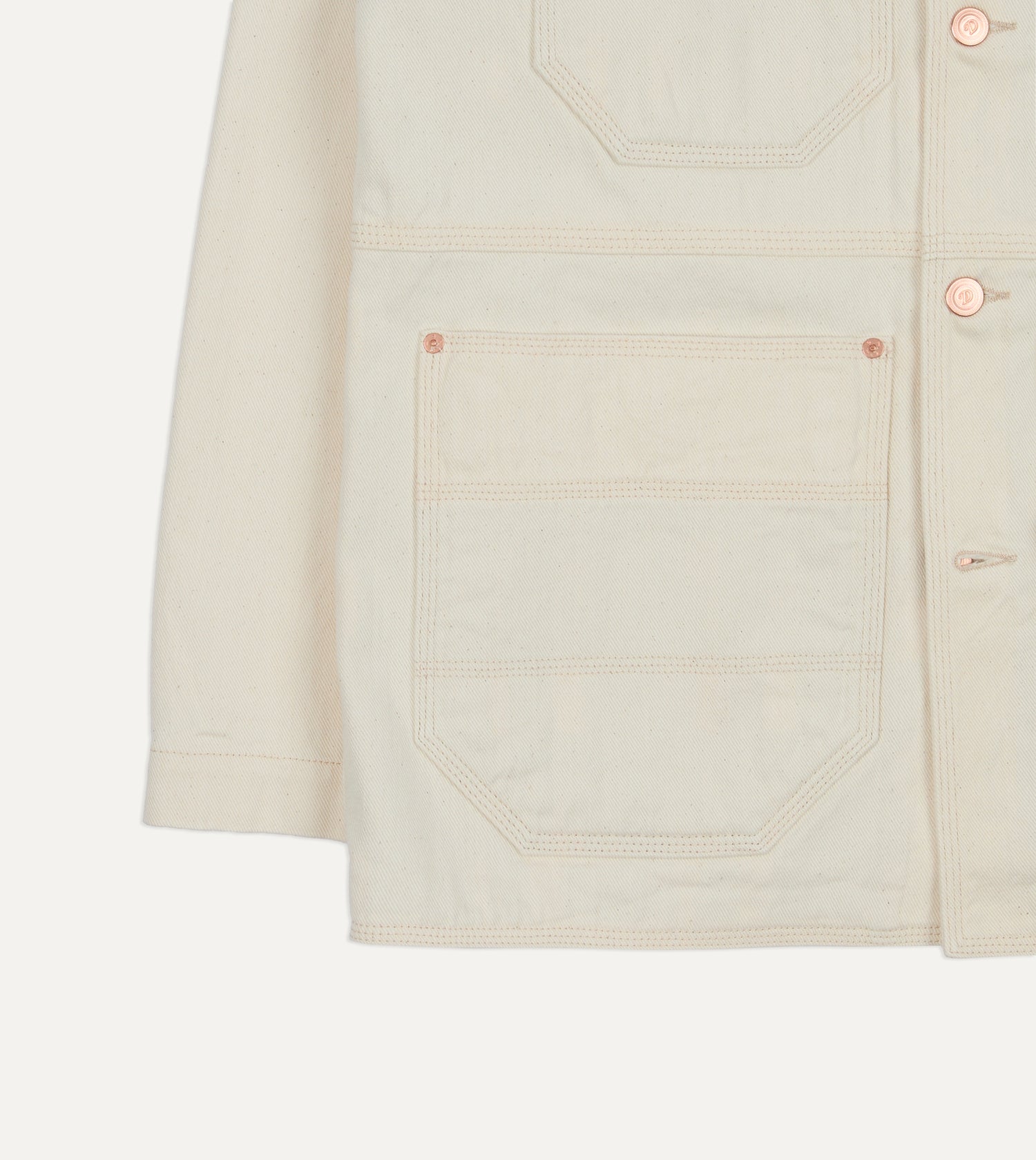 Ecru Denim Welder Jacket