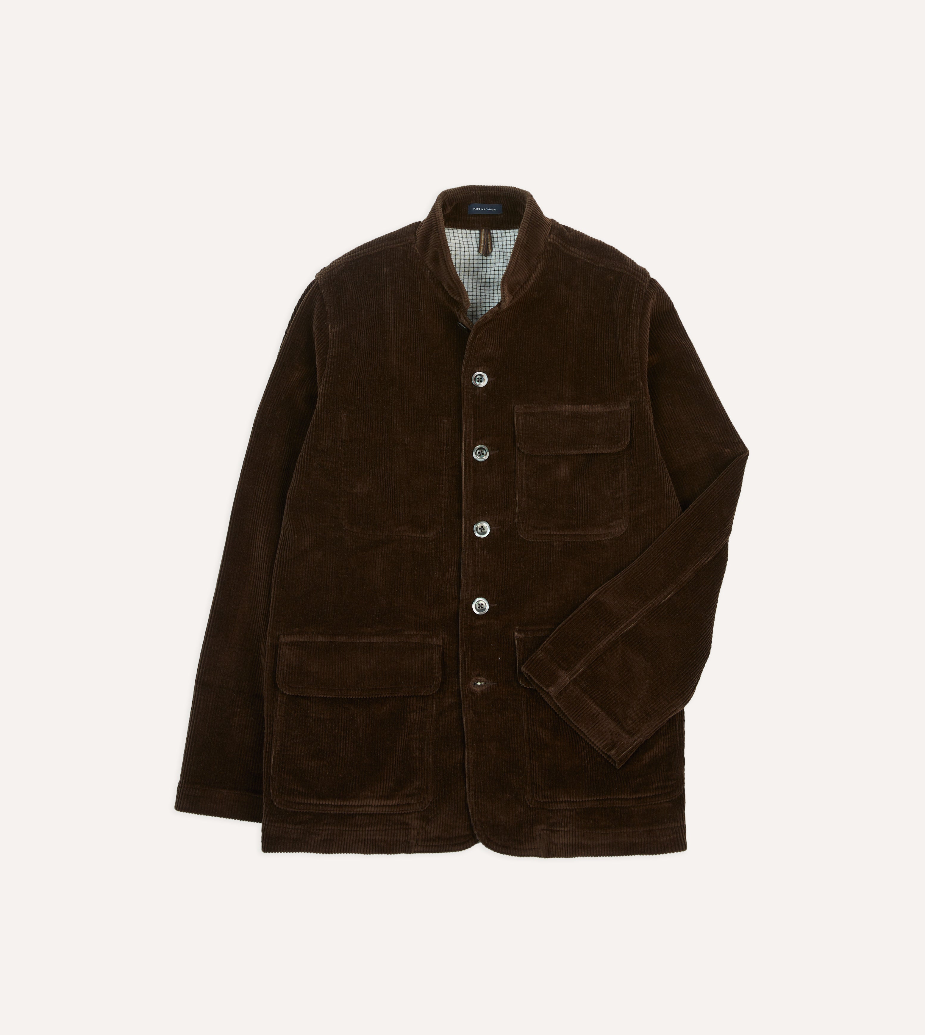 Brown Corduroy Forestière Jacket – Drakes US