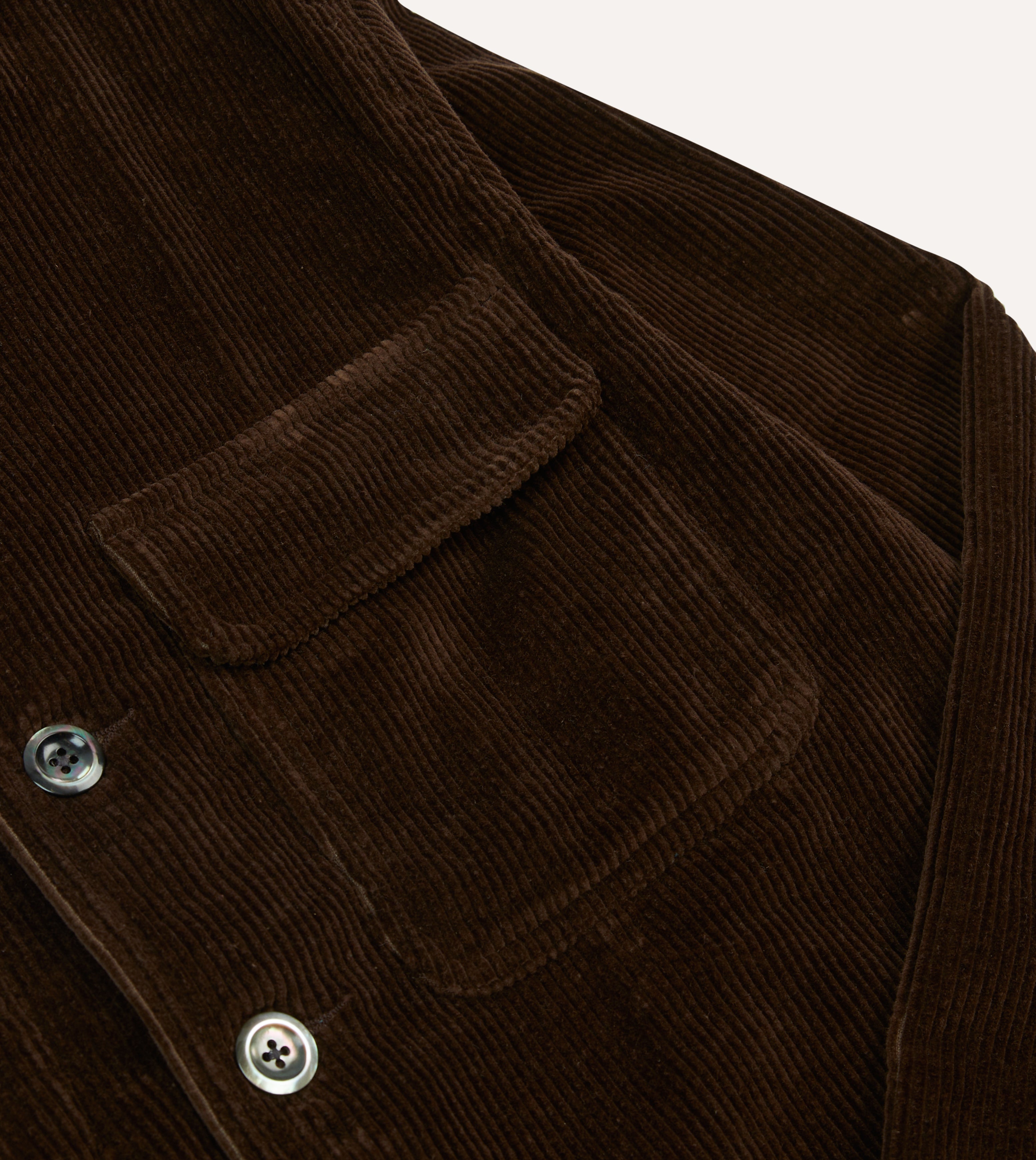 Brown Corduroy Forestière Jacket – Drakes US