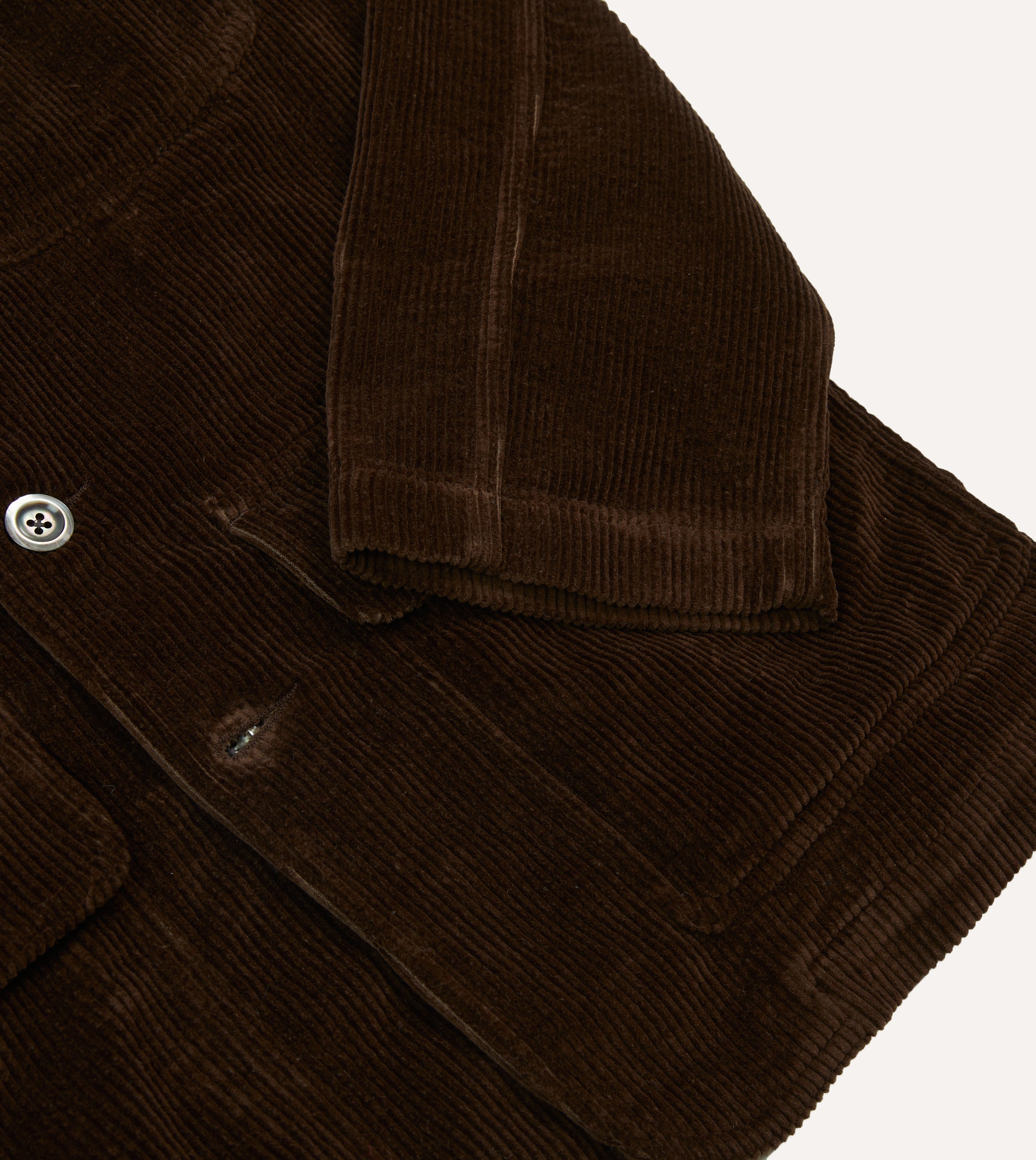 Brown Corduroy Forestière Jacket – Drakes US