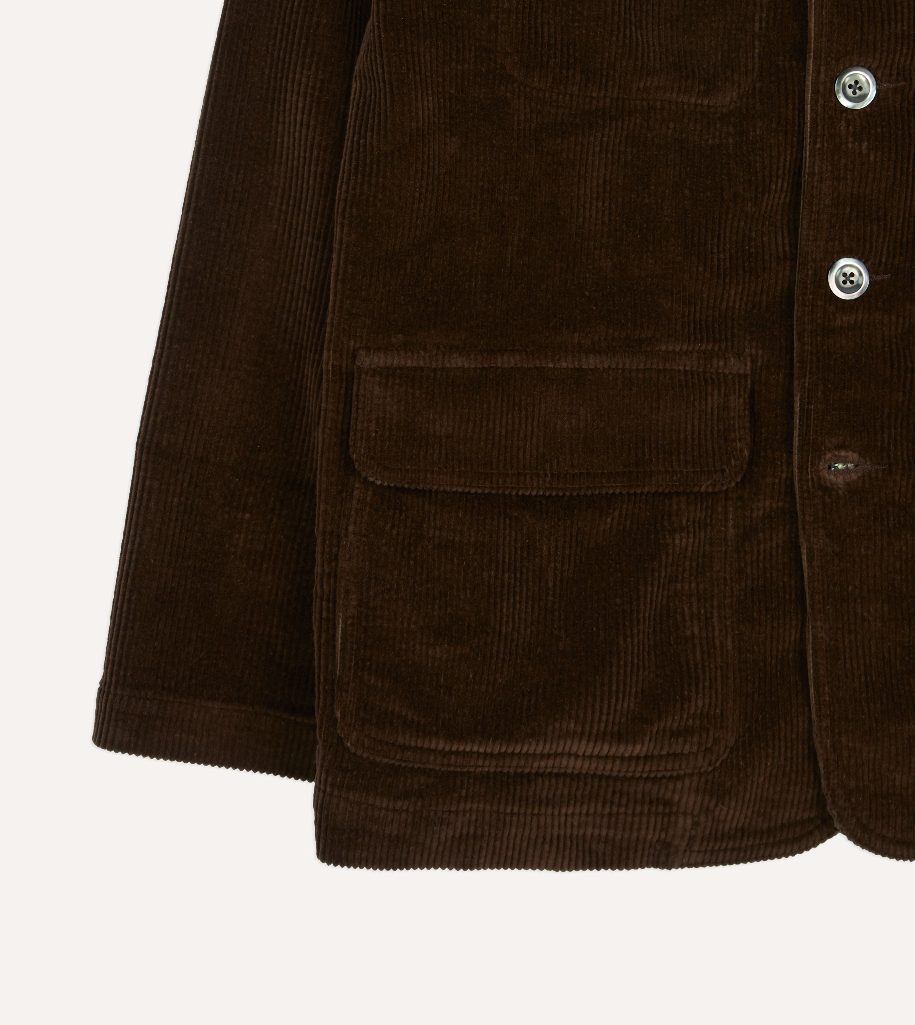 Brown Corduroy Forestière Jacket – Drakes US