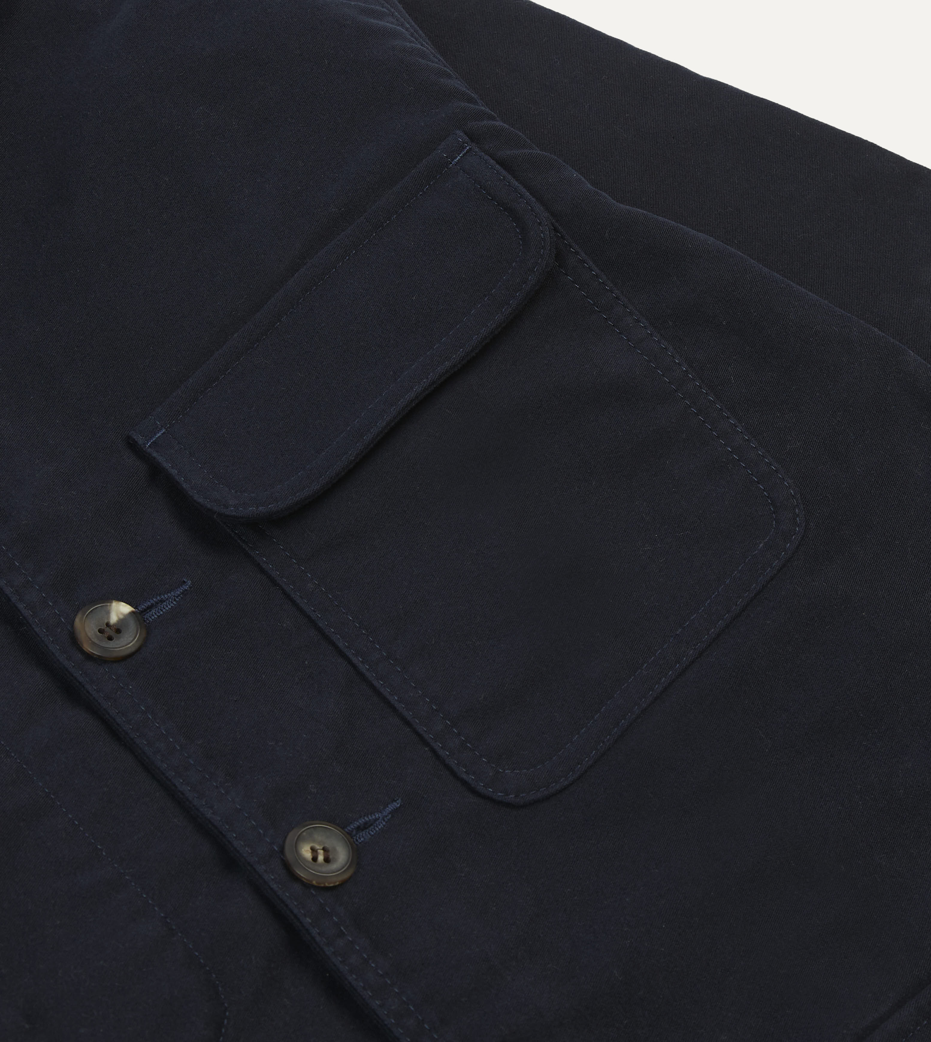 Navy Moleskin Forestière Jacket – Drakes US
