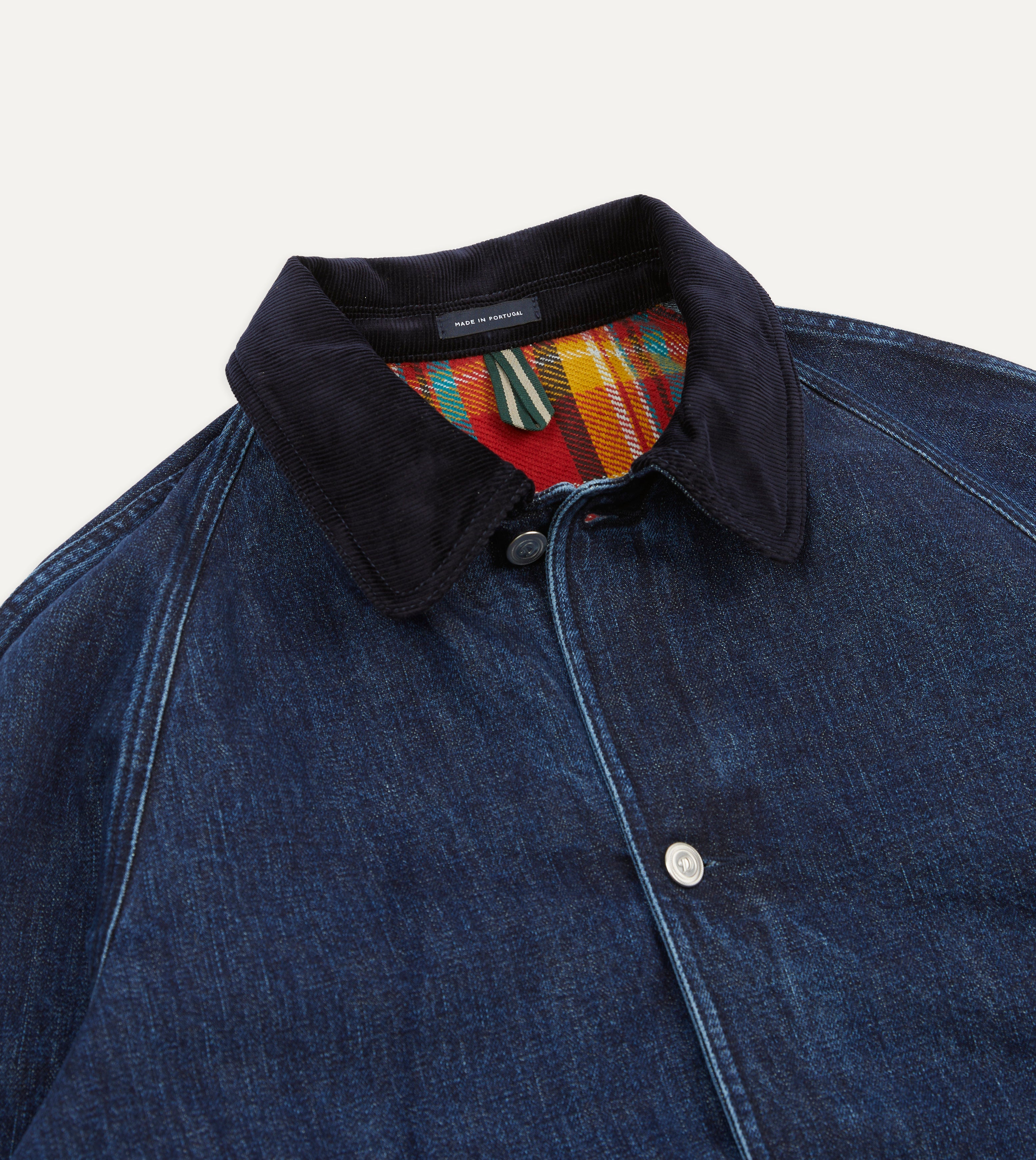 Indigo Wash Denim Field Jacket – Drakes US