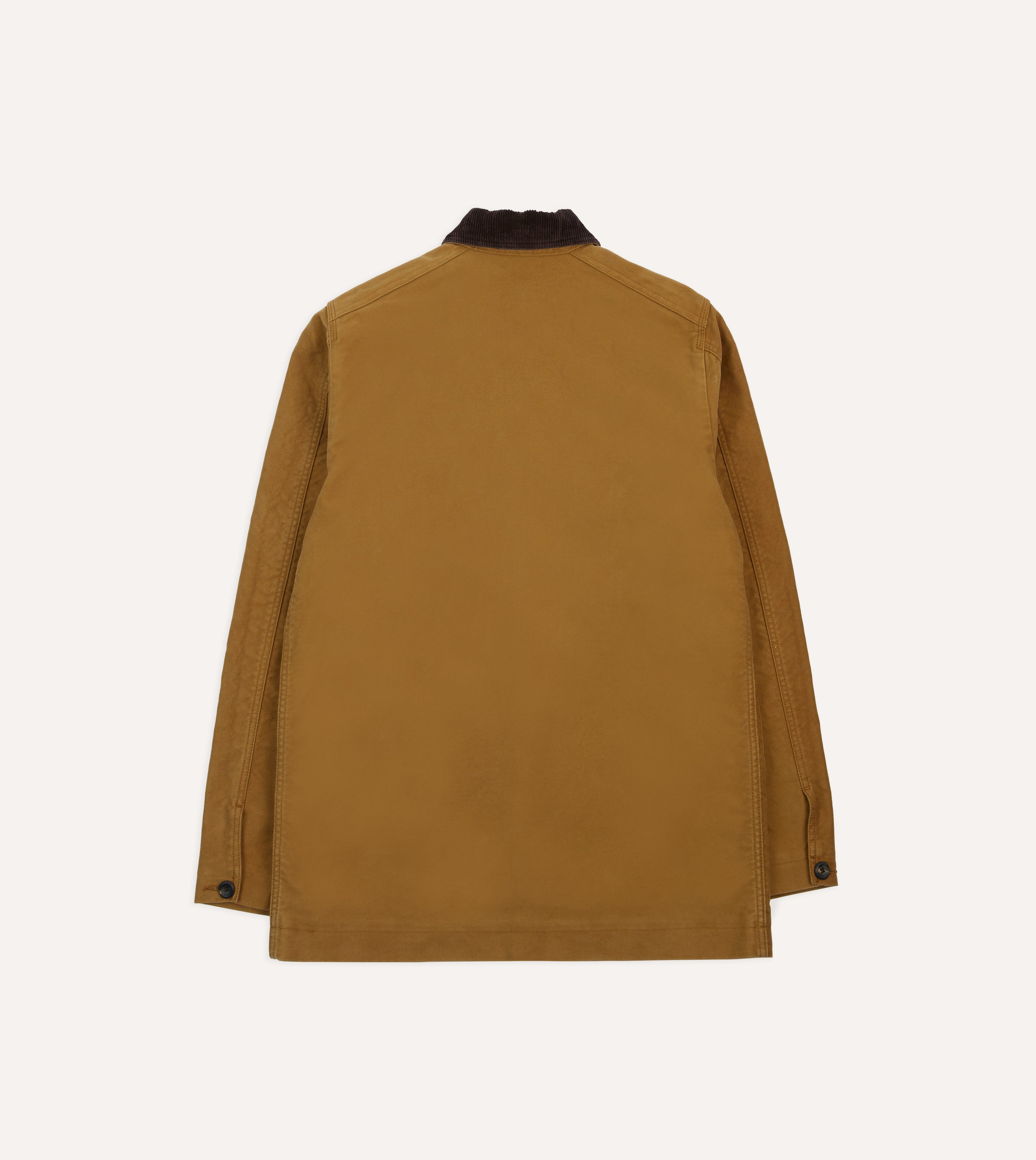 Tobacco Cotton Four-Pocket Chore Jacket