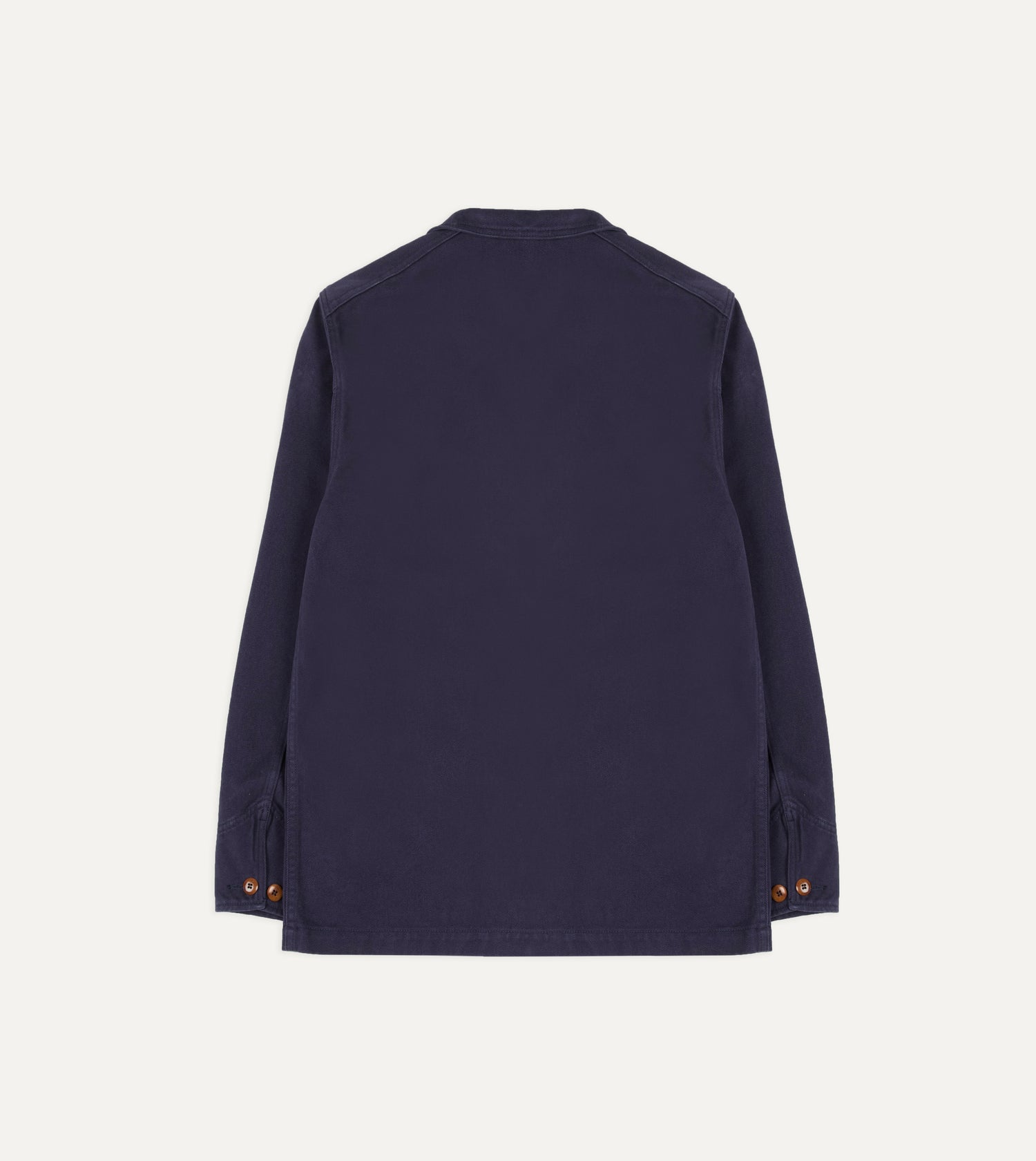 Navy Cotton Canvas Utility Blazer