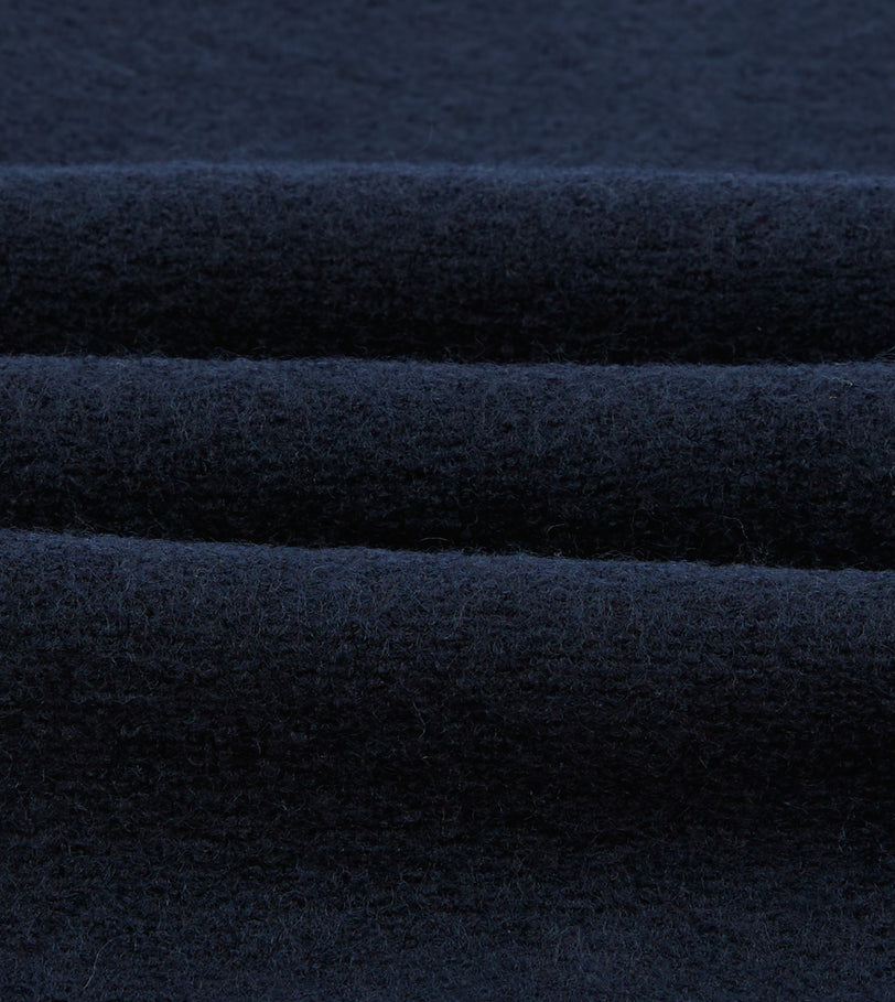 Navy Wool Three-Pocket Chore Jacket